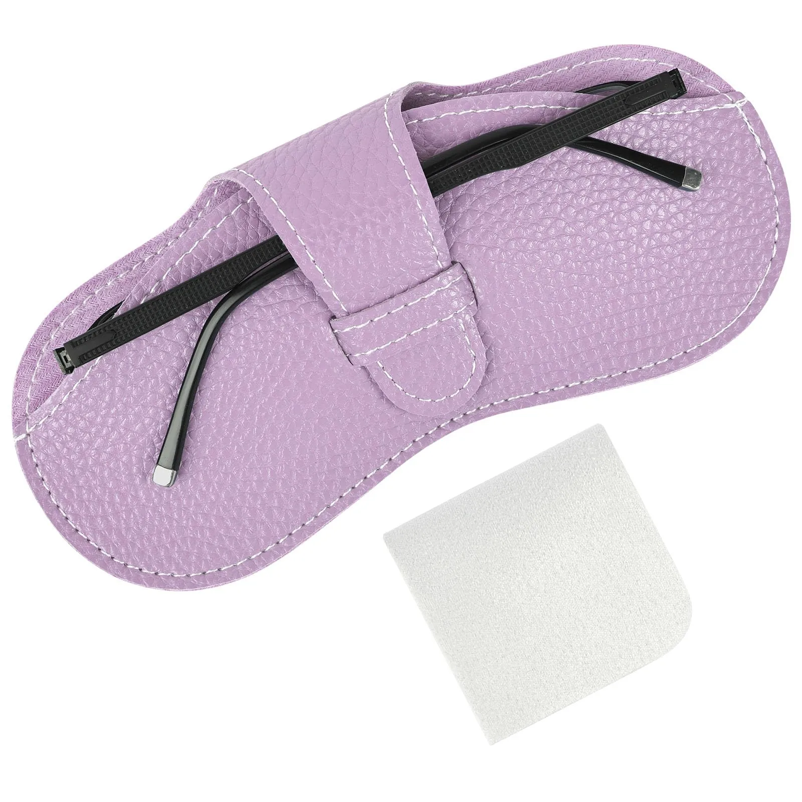 BUTBU Custodia Occhiali Morbida in Pelle PU, Viola Del Lillà - immagine 1