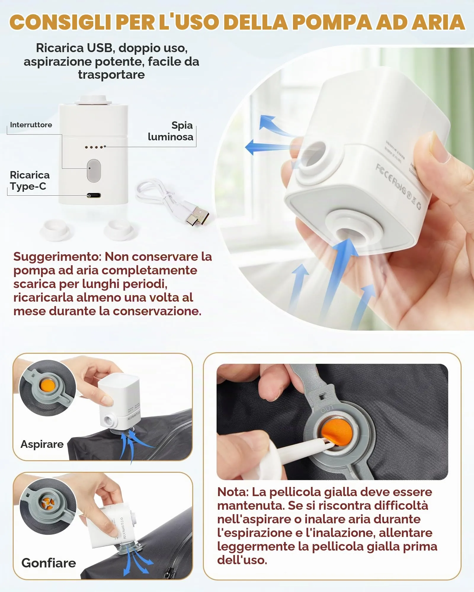 SZLX Zaino da Viaggio Sottovuoto con Pompa 40x30x20 Ryanair Wizzair Bagaglio a Mano Impermeabile con Scomparto Laptop 14 Pollici e Scomparto per Scarpe - immagine 4