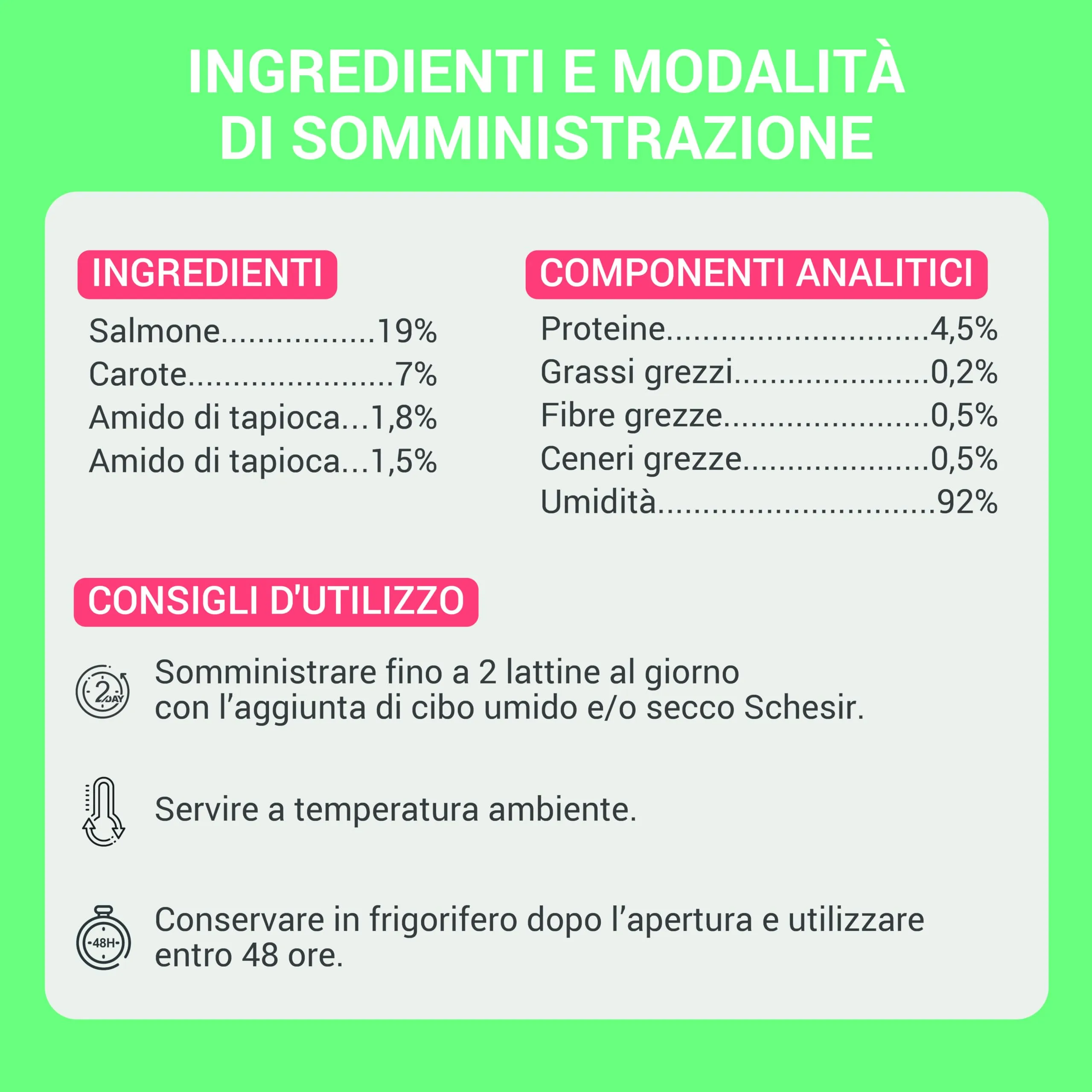 Schesir Zuppa con Filetti di Salmone e Carote, Cibo Umido Complementare per Gatti, 12 x 40g - immagine 4