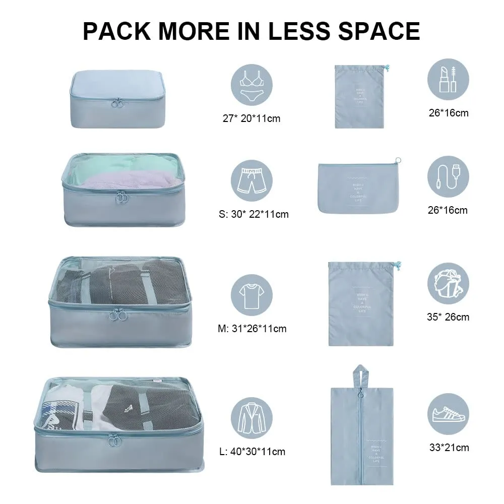 OSDUE Organizer Viaggio, Set di 8 Pezzi per Valigie - immagine 2