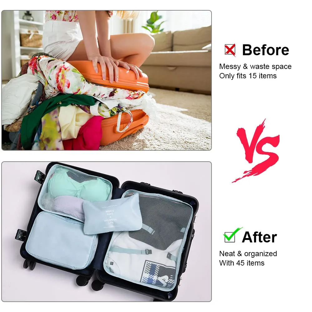 OSDUE Organizer Viaggio, Set di 8 Pezzi per Valigie - immagine 6