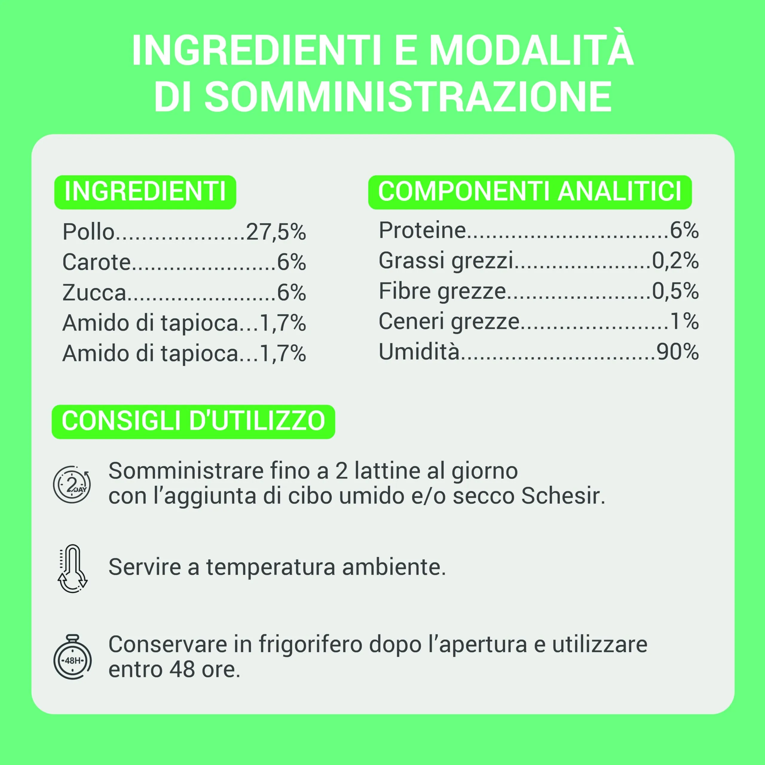 Schesir Zuppa con Filetti di Pollo con Carote e Zucca, Cibo Umido Complementare per Gatti, 12 x 40g - immagine 3