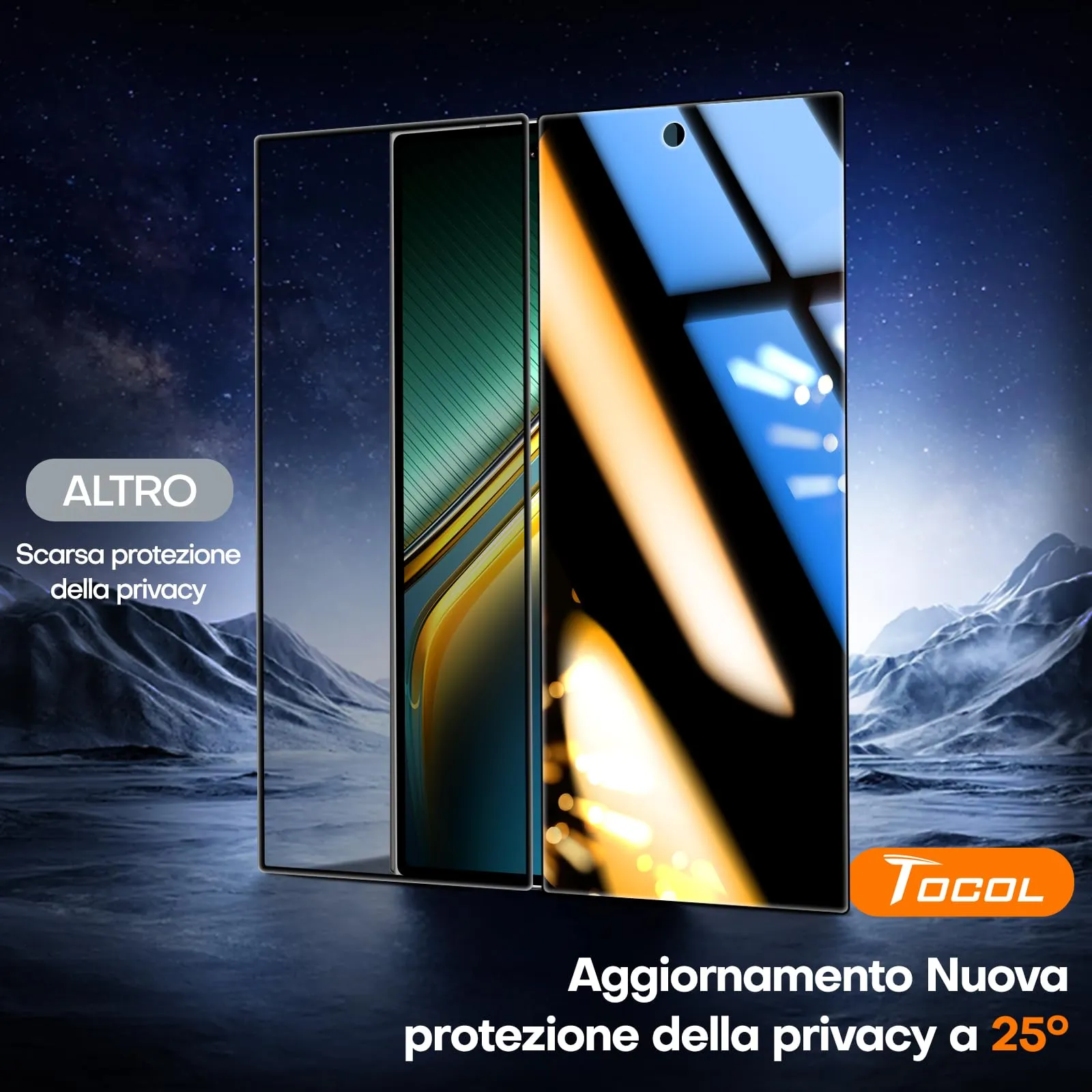 TOCOL Privacy Pellicola per Samsung Galaxy Z Fold 8 Ultra - immagine 2
