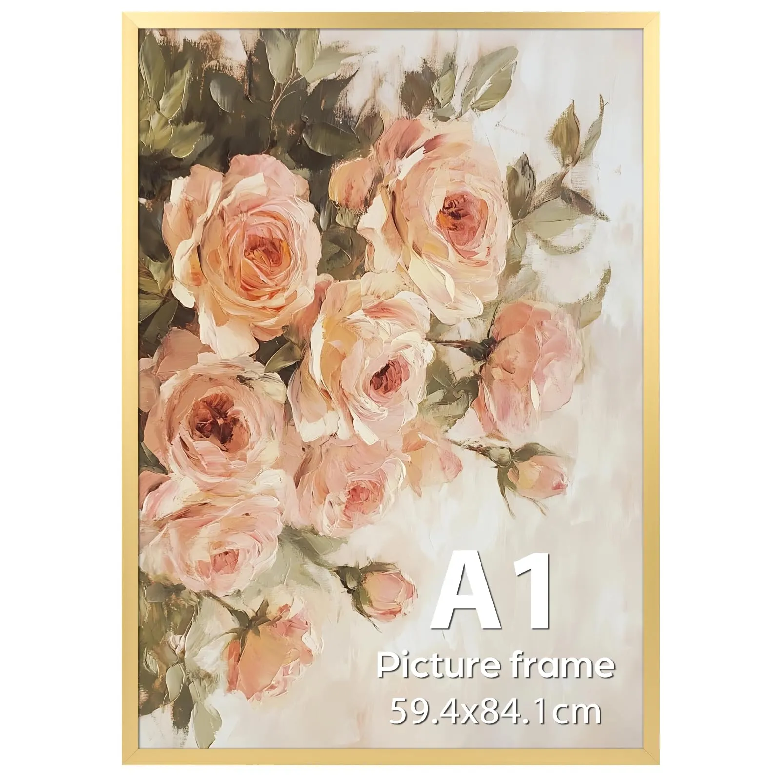 Giftgarden Cornice A1 in Alluminio Dorata, 1 Pezzo - immagine 1