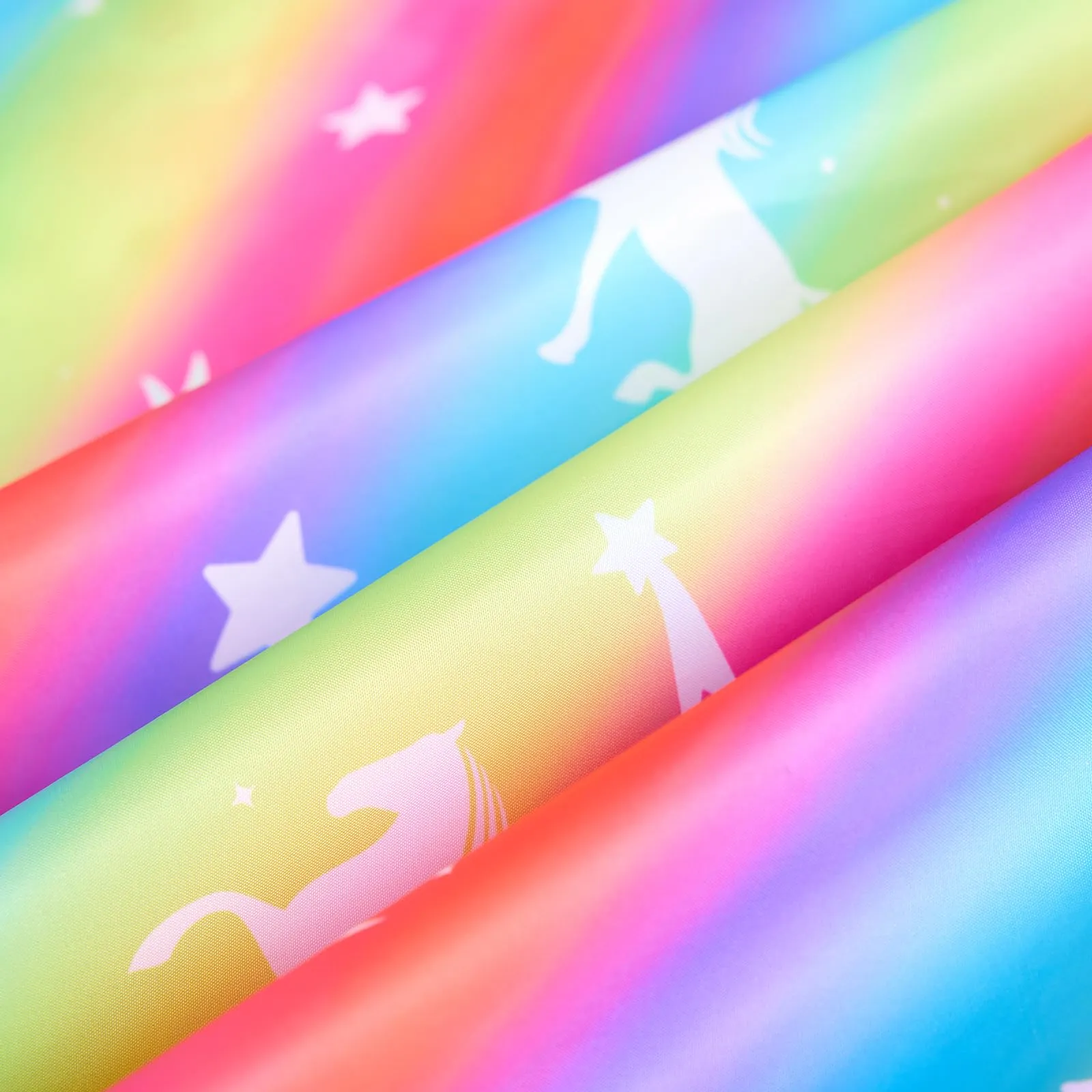 QIKADO Poncho Antipioggia Bambino con Cappuccio, Unicorno Arcobaleno, 1-3 Anni - immagine 7
