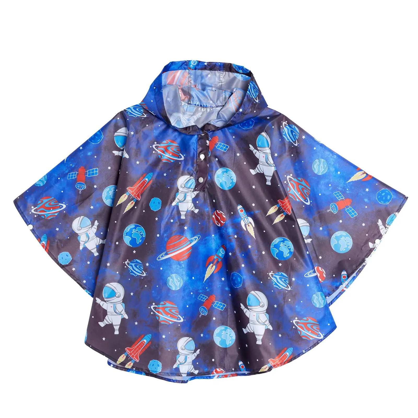 QIKADO Poncho Pioggia per Bambini Astronauta, 3-5 Anni - immagine 1