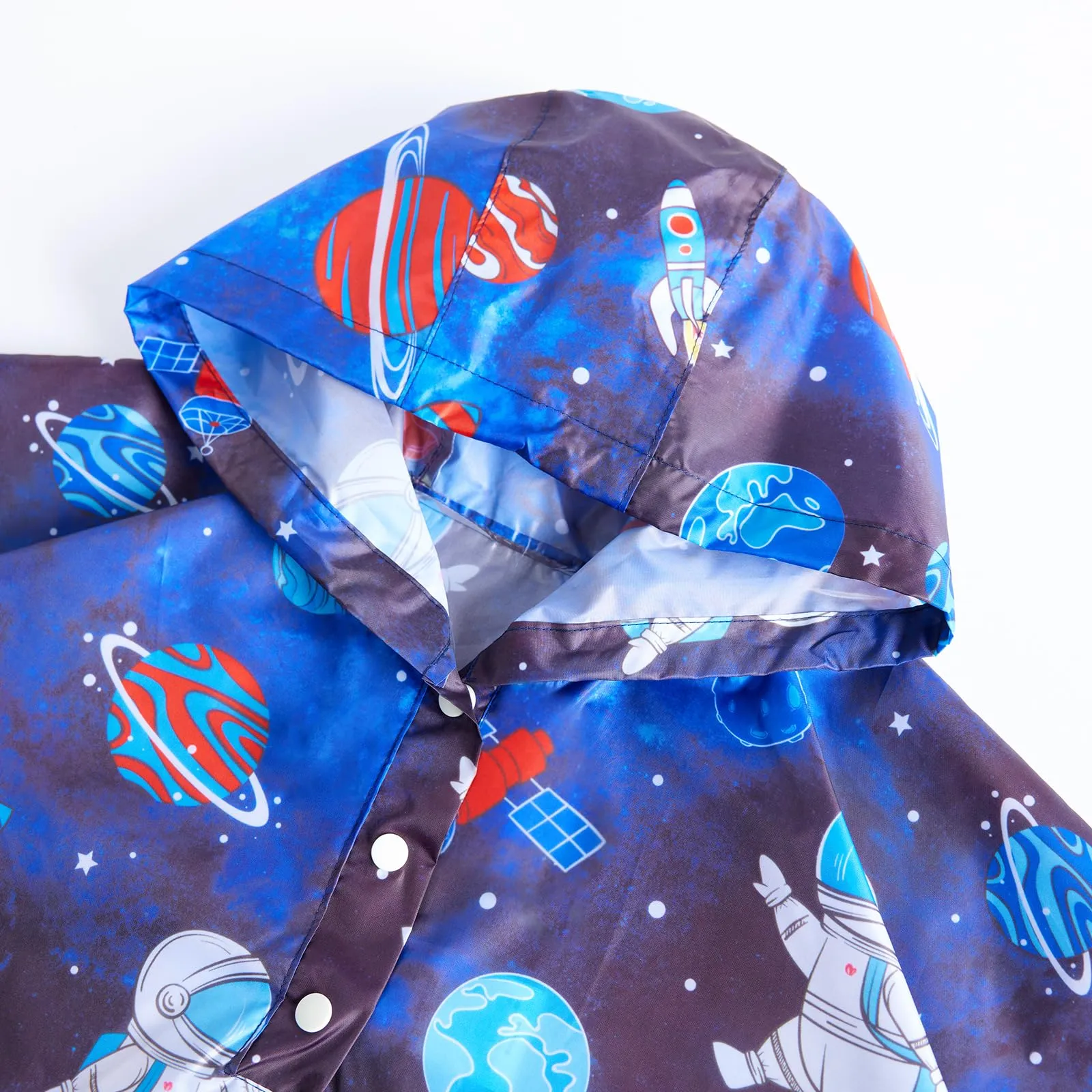 QIKADO Poncho Pioggia per Bambini Astronauta, 3-5 Anni - immagine 4