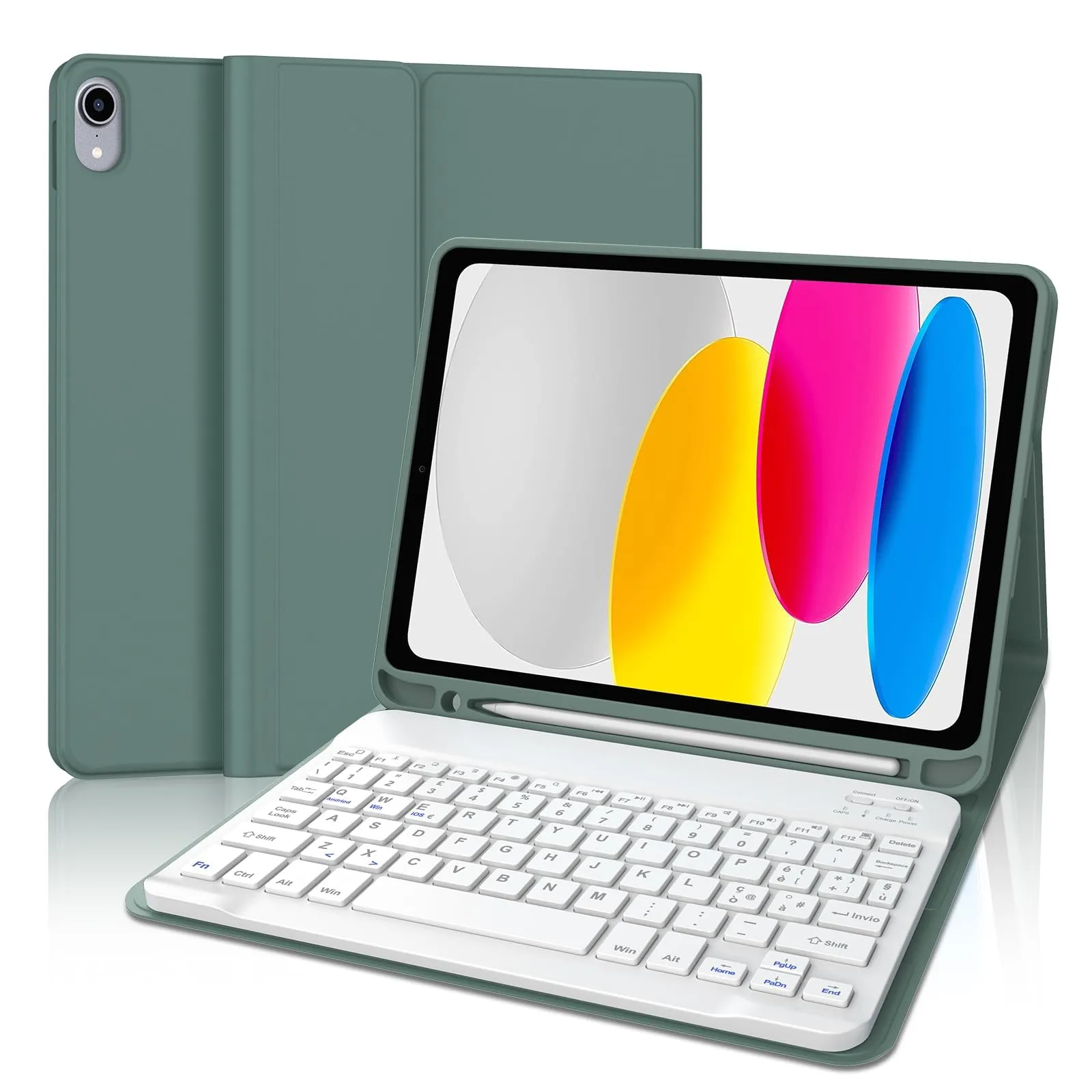 IVEOPPE Tastiera per iPad 11 Generazione 11" (2025) e iPad 10 Generazione 10.9" (2022) A16 - immagine 1