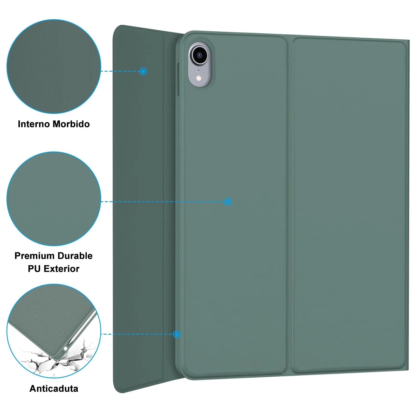 IVEOPPE Tastiera per iPad 11 Generazione 11" (2025) e iPad 10 Generazione 10.9" (2022) A16 - immagine 6
