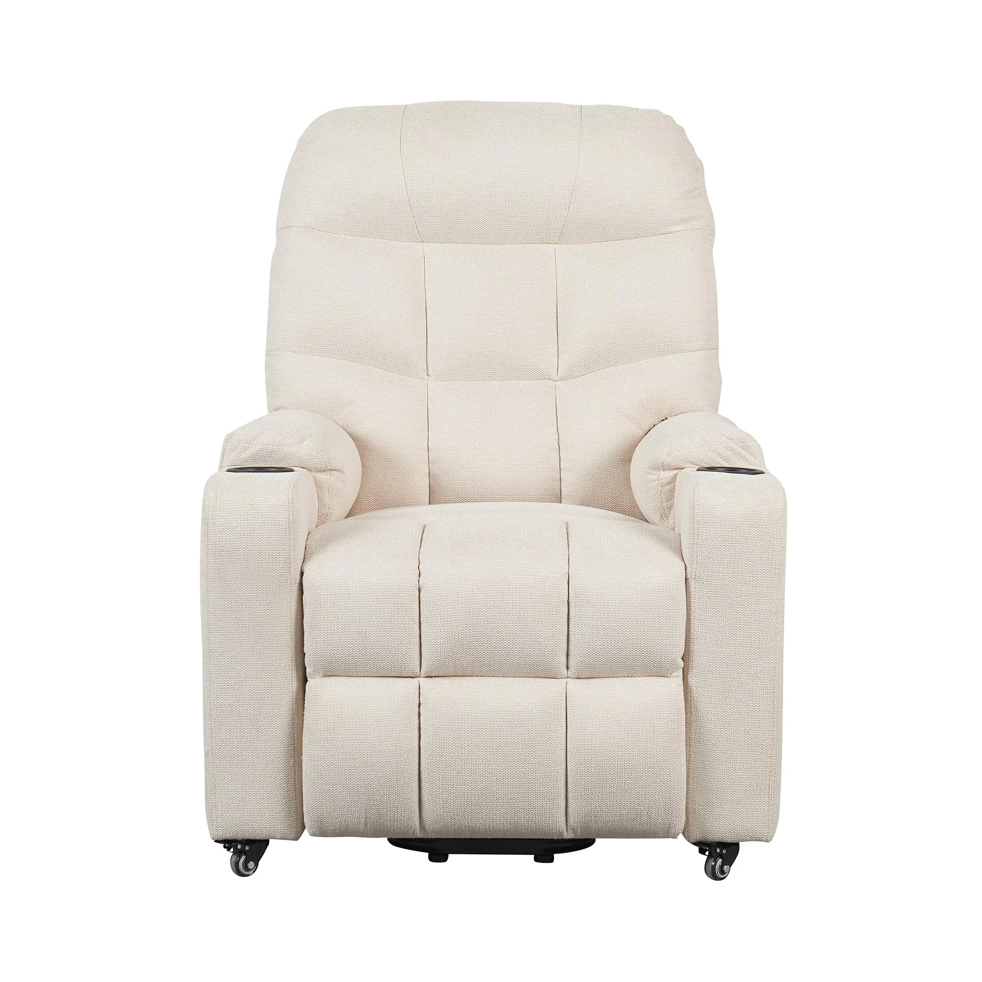 Poltrone Italia Patty 2 Poltrona Relax Elettrica 2 Motori con Riscaldamento, Vibromassaggio e Kit 4 Ruote, Beige - immagine 8