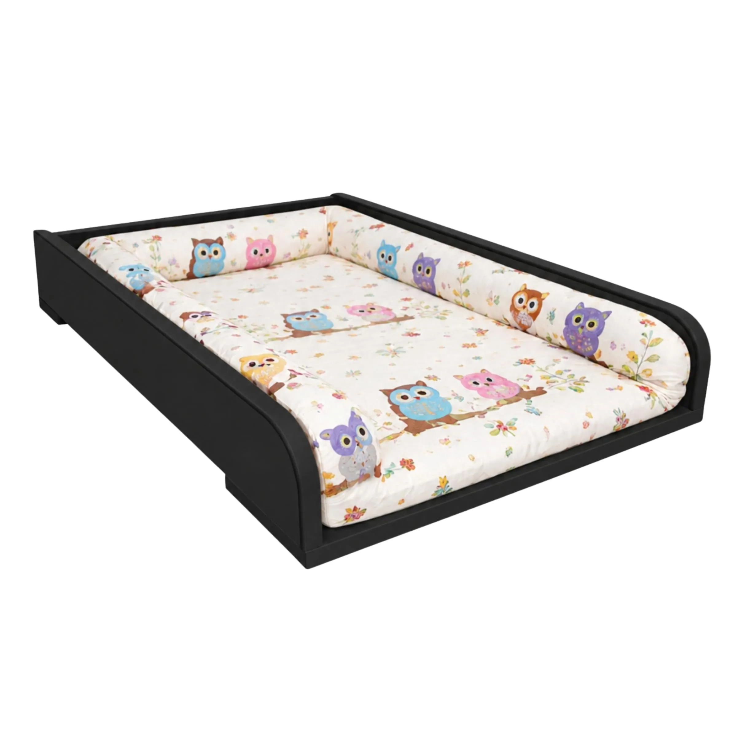 ComfortCove Fasciatoio per Comò con Sponde Arrotondate, 53,2 x 70 cm, Nero - immagine 7