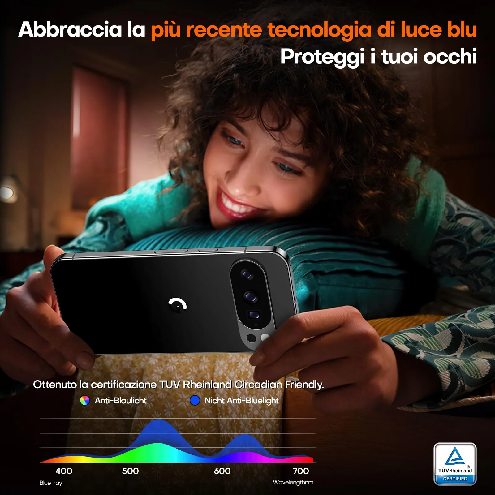 TOCOL Pellicola in Vetro Temperato per Google Pixel 11, 2 Pezzi - immagine 6
