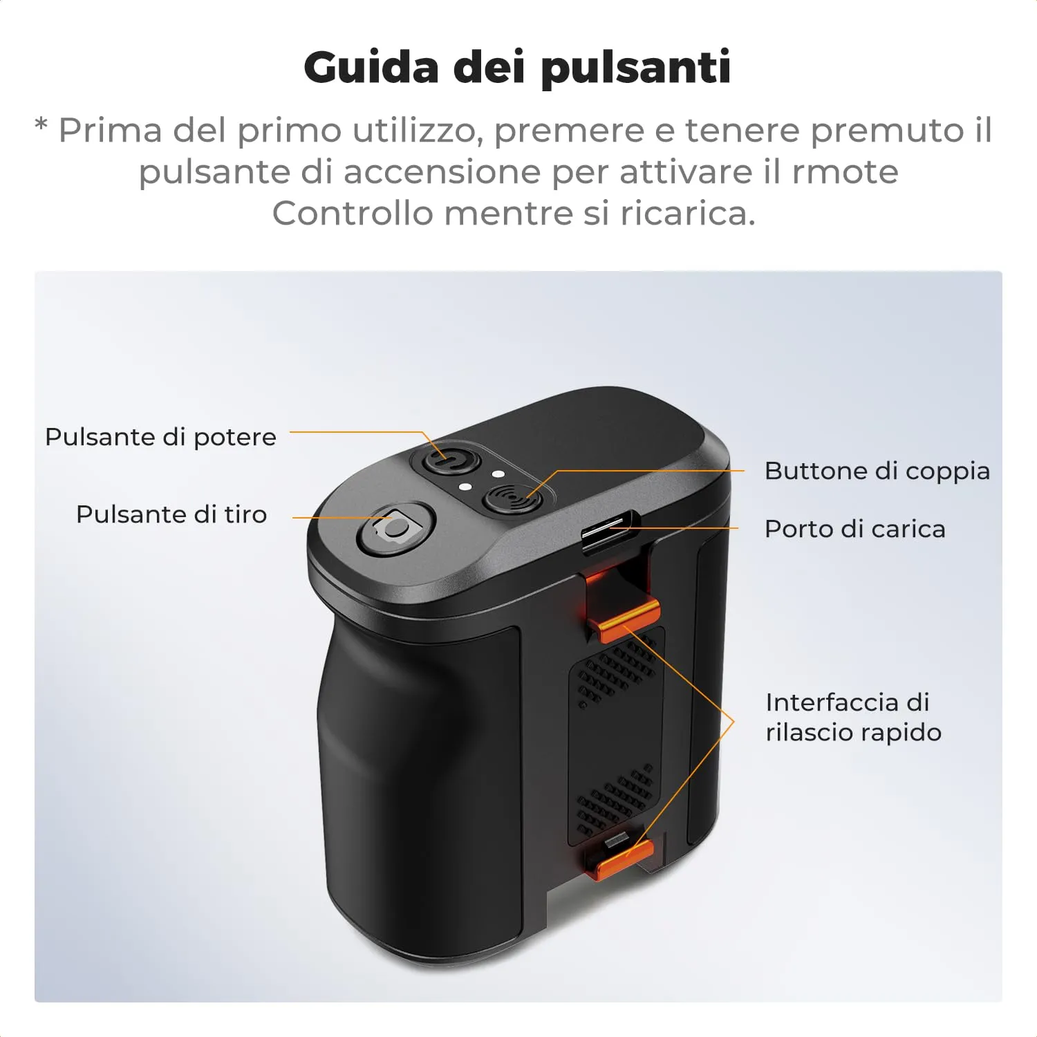 K&F Concept Street Grip Bluetooth Magnetic Modular Remote Control for Osmo Action 6 - immagine 5
