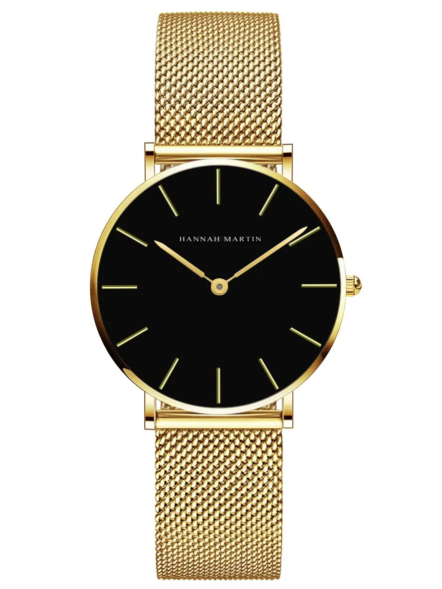 HANNAH MARTIN Orologio da Polso Donna Ultra Sottile in Acciaio Inossidabile, Quarzo - immagine 1