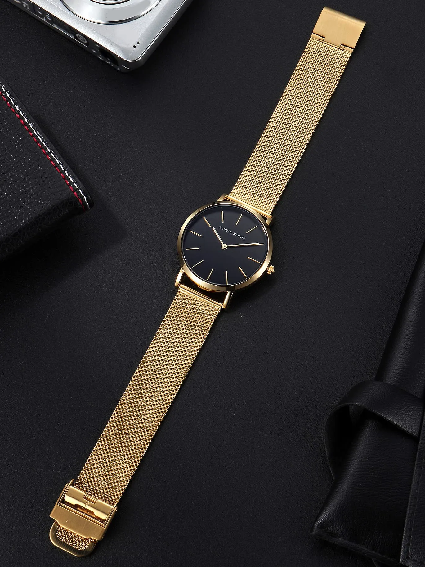 HANNAH MARTIN Orologio da Polso Donna Ultra Sottile in Acciaio Inossidabile, Quarzo - immagine 4