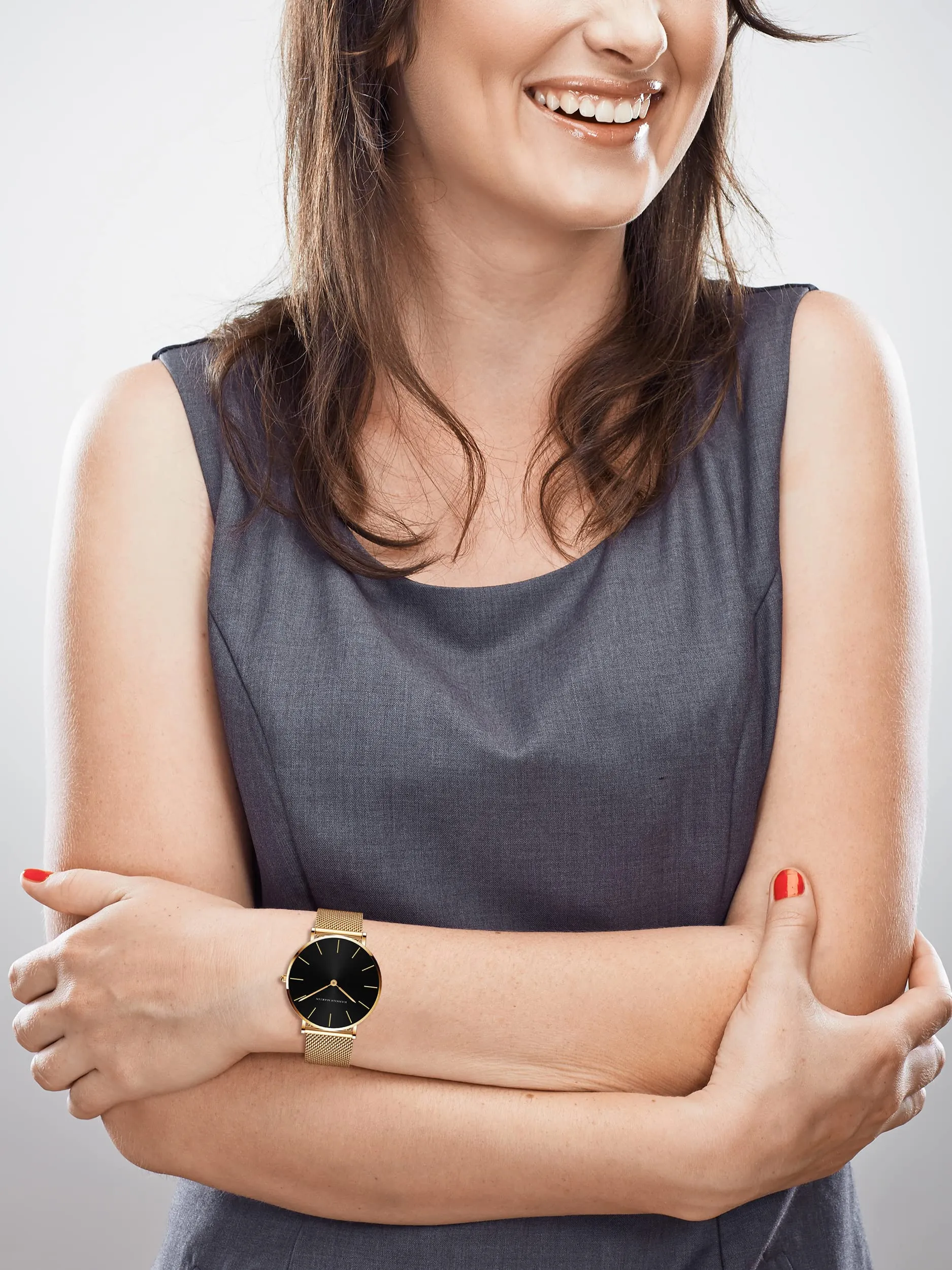 HANNAH MARTIN Orologio da Polso Donna Ultra Sottile in Acciaio Inossidabile, Quarzo - immagine 5