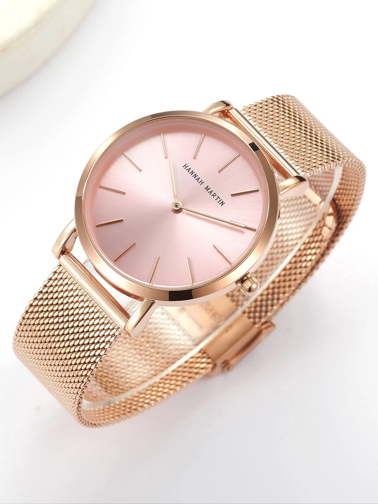 Hannah Martin Orologio da Polso Donna Ultra Sottile in Acciaio Inossidabile, Quarzo - immagine 2