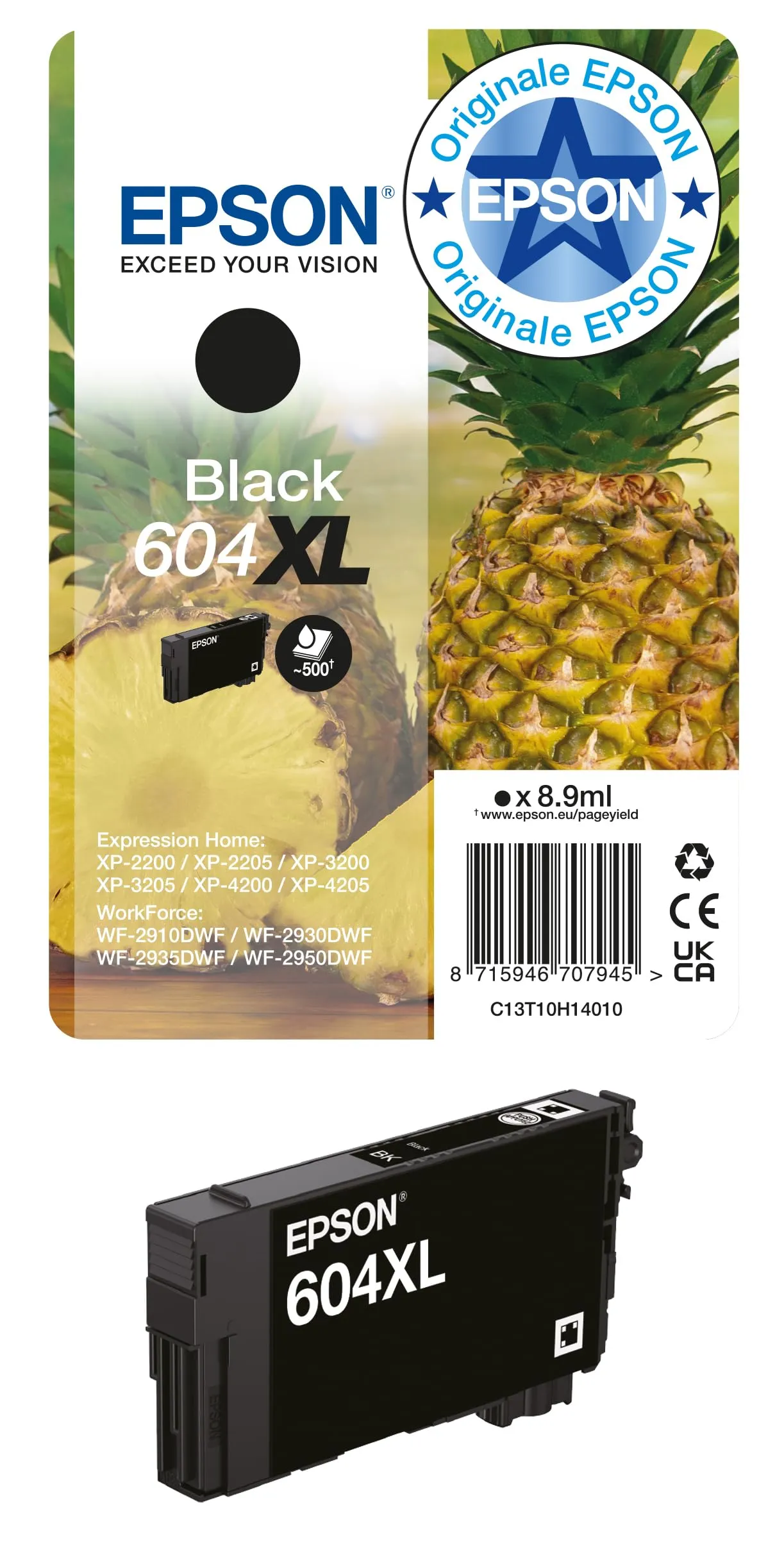 Epson 604XL Nero, Cartuccia per Stampante, 8.9 ml - immagine 1
