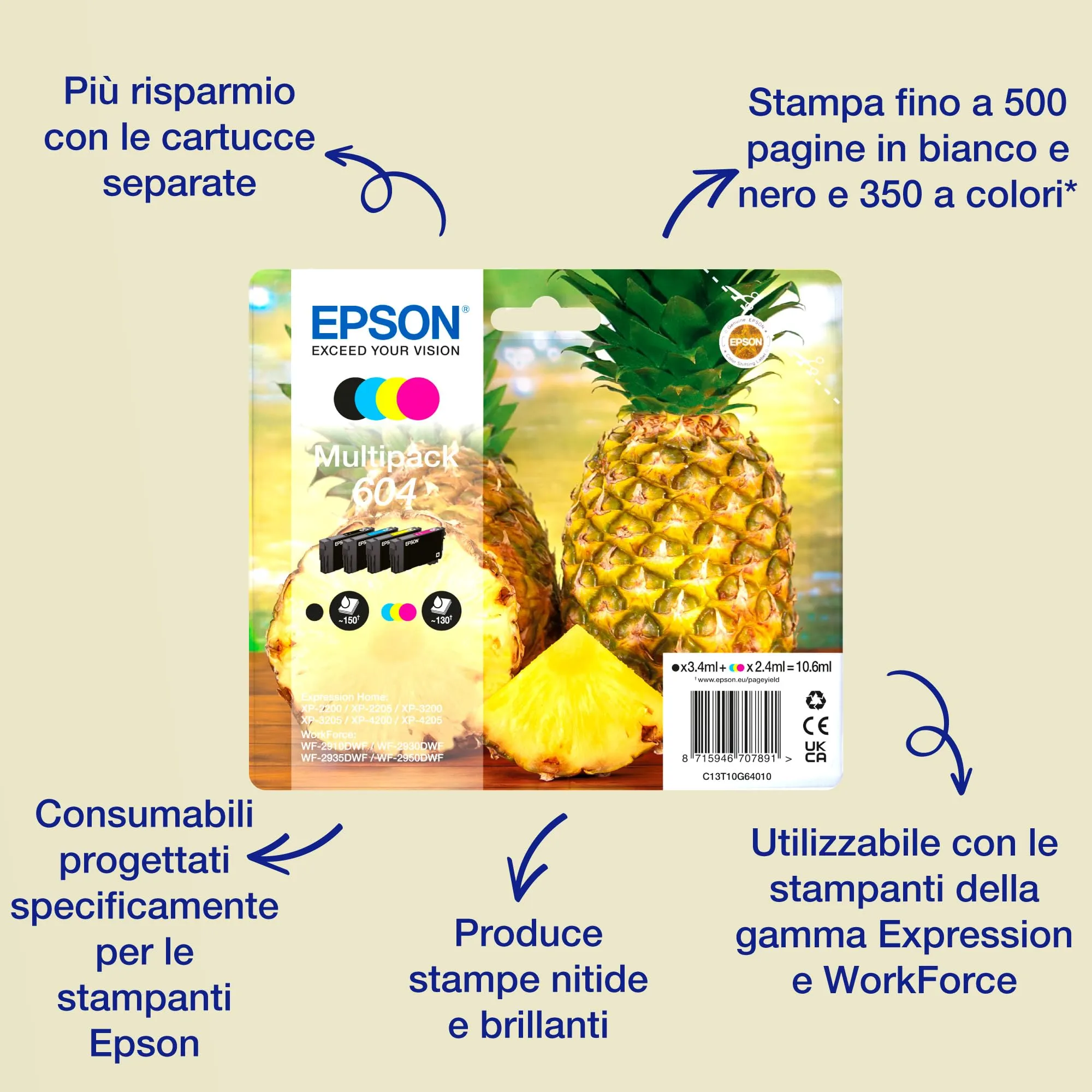 Epson 604XL Nero, Cartuccia per Stampante, 8.9 ml - immagine 2