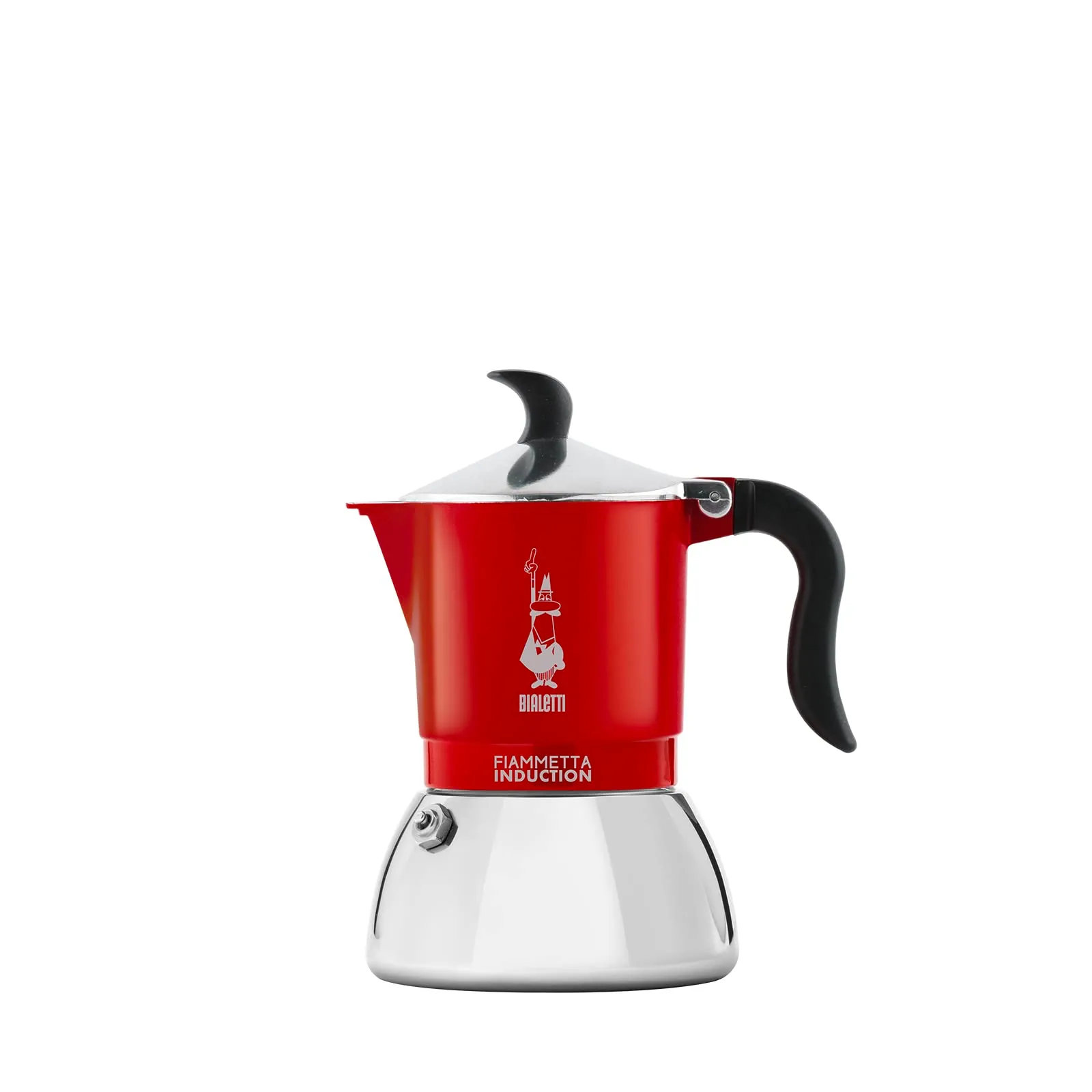 Bialetti Caffettiera Fiammetta Induction, 2 Tazze, Rosso - immagine 1
