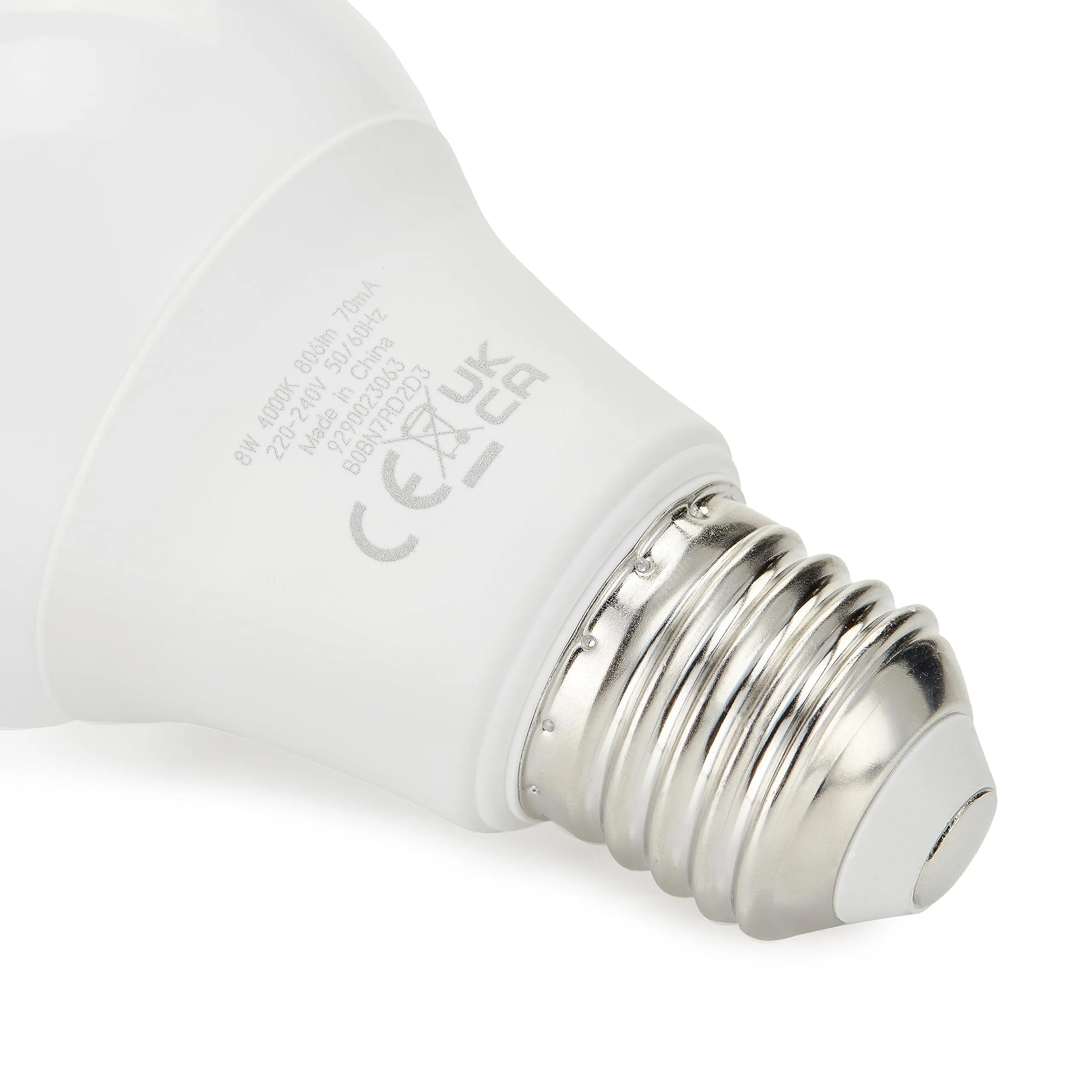 Amazon Basics Lampadine Edison a LED E27, 8W (60W), Bianco Freddo, Non Dimmerabile, Confezione da 6 pezzi - immagine 4