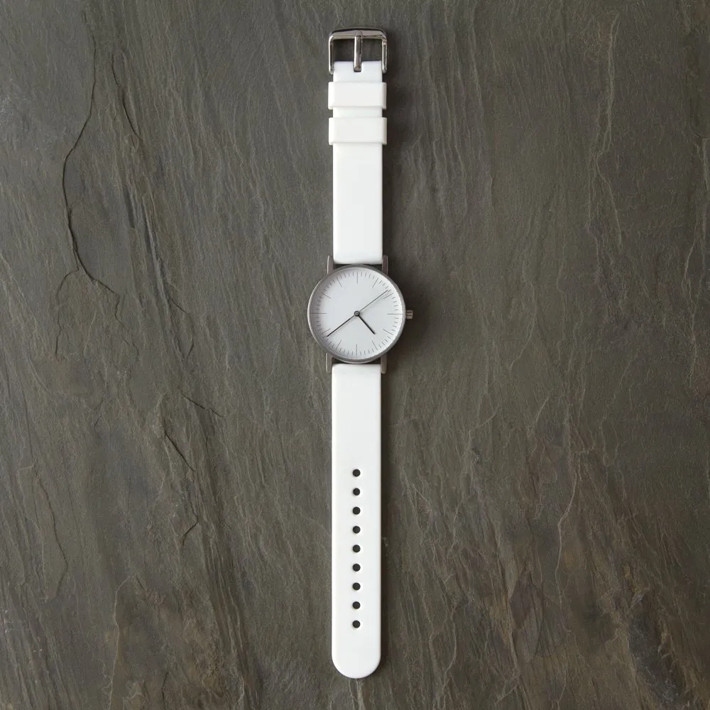 Archer Watch Straps Cinturini a Sgancio Rapido in Silicone Bianco 24mm - immagine 3