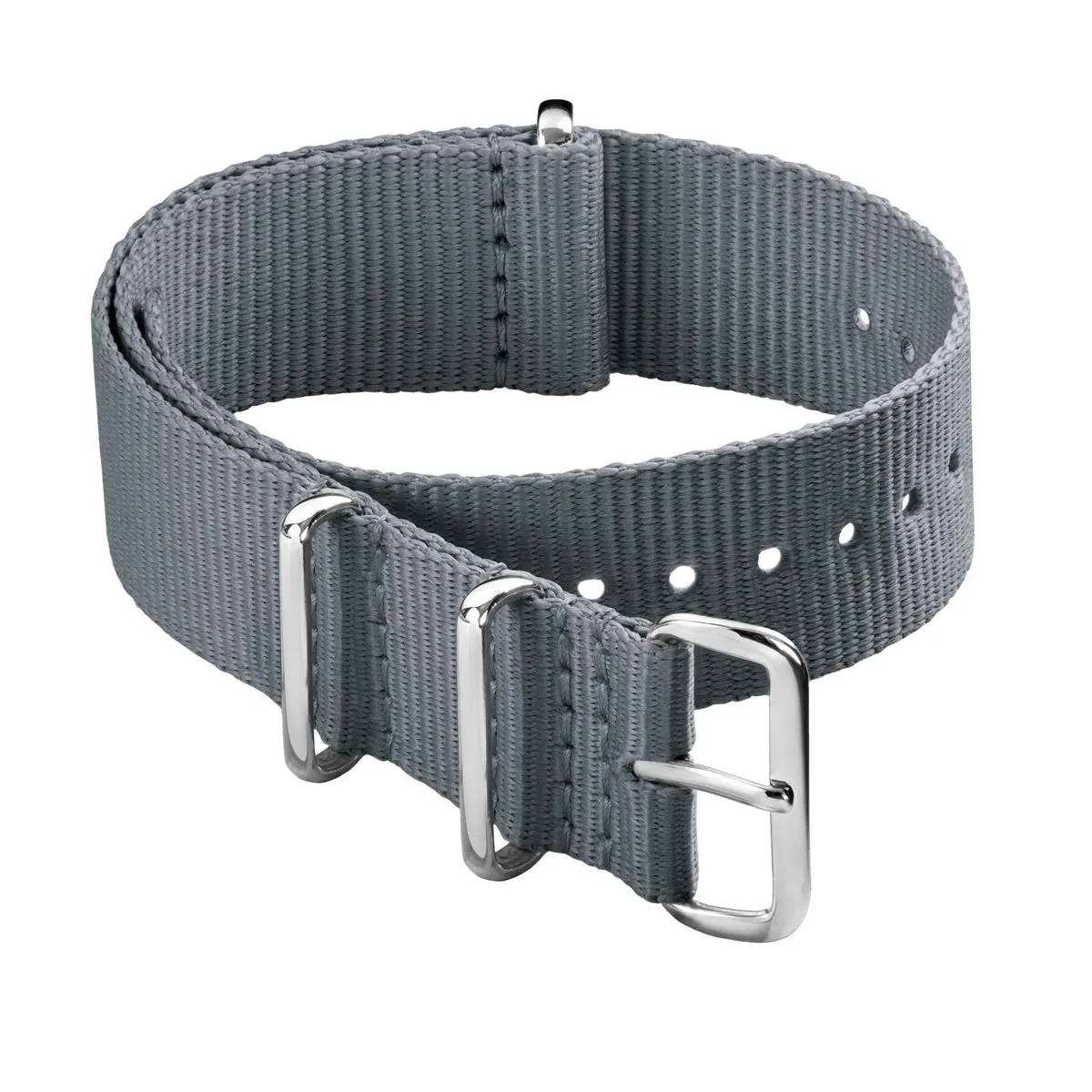 Archer Watch Straps Cinturini NATO in Nylon Classici, Grigio, 24mm - immagine 1