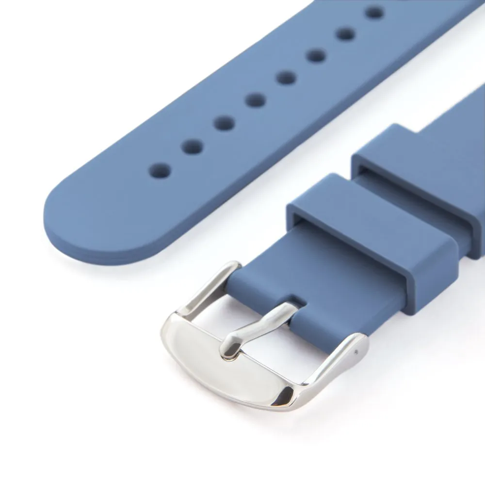 Archer Watch Straps Cinturini a Sgancio Rapido in Silicone, Blu Acciaio, 16mm - immagine 5