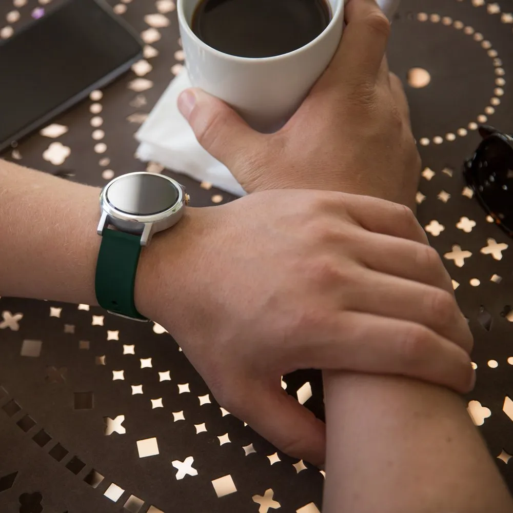 Archer Watch Straps Quick Release Silicone Strap - British Racing Green, 16mm - immagine 7