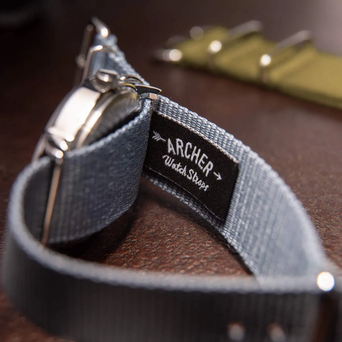 Archer Watch Straps Cinturini NATO in Nylon Classici - Grigio, 20mm - immagine 2