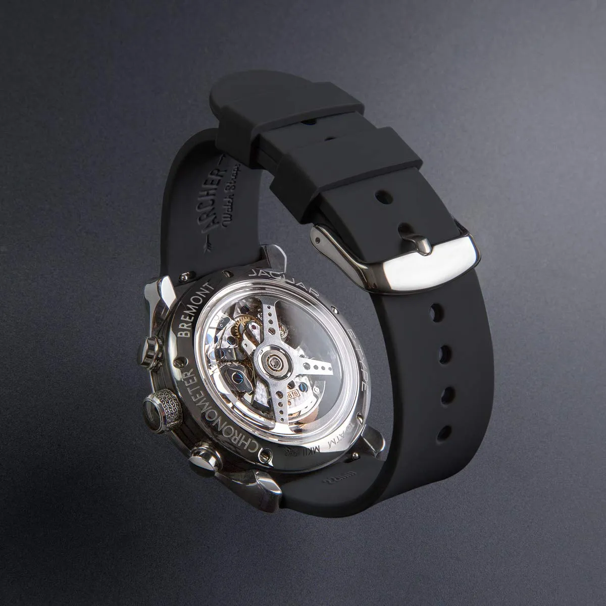 Archer Watch Straps Cinturini a Sgancio Rapido in Silicone, Nero, 21mm - immagine 3