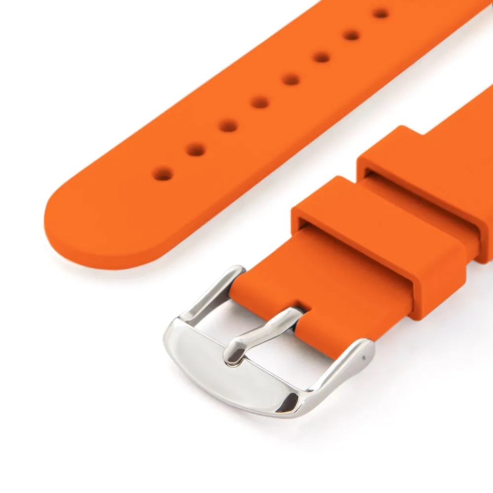Archer Watch Straps Cinturini a Sgancio Rapido in Silicone, Arancione Portland, 21mm - immagine 5