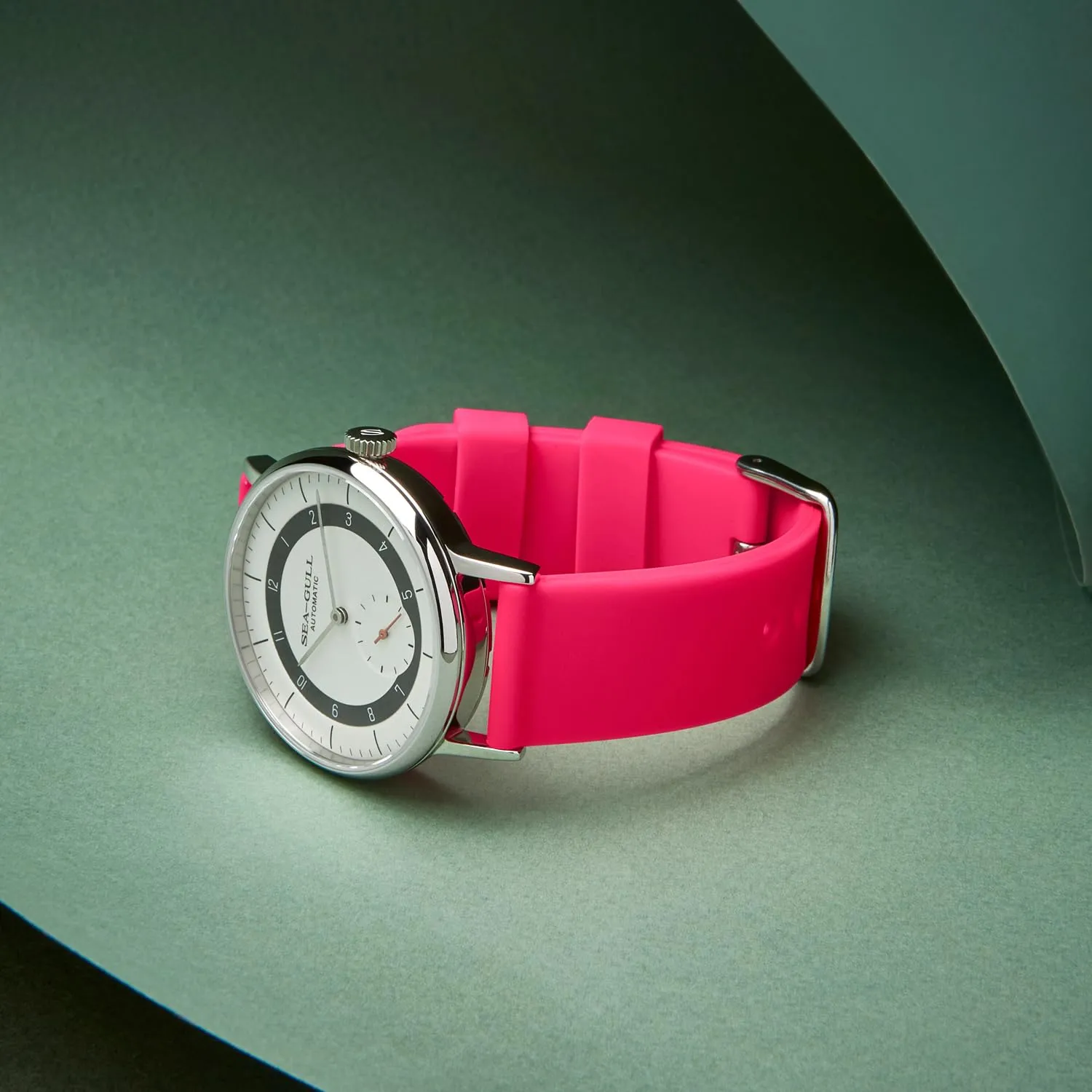 Archer Watch Straps Cinturini a Sgancio Rapido in Silicone, Rosa Elettrico, 20mm - immagine 4