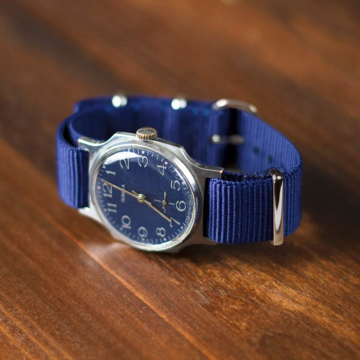 Archer Watch Straps NATO Nylon Strap, Navy, 22mm - immagine 3