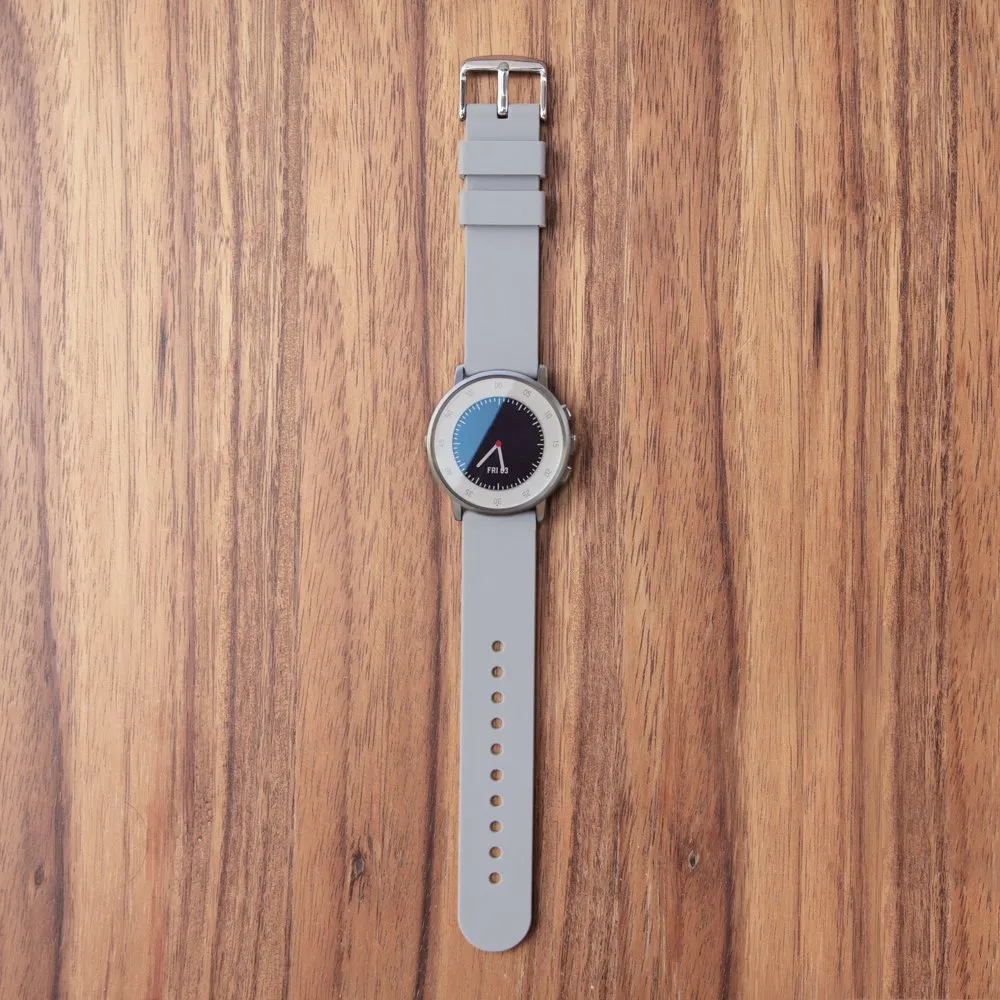 Archer Watch Straps Quick Release Silicone Watch Strap, 19mm, Platinum Grey - immagine 3