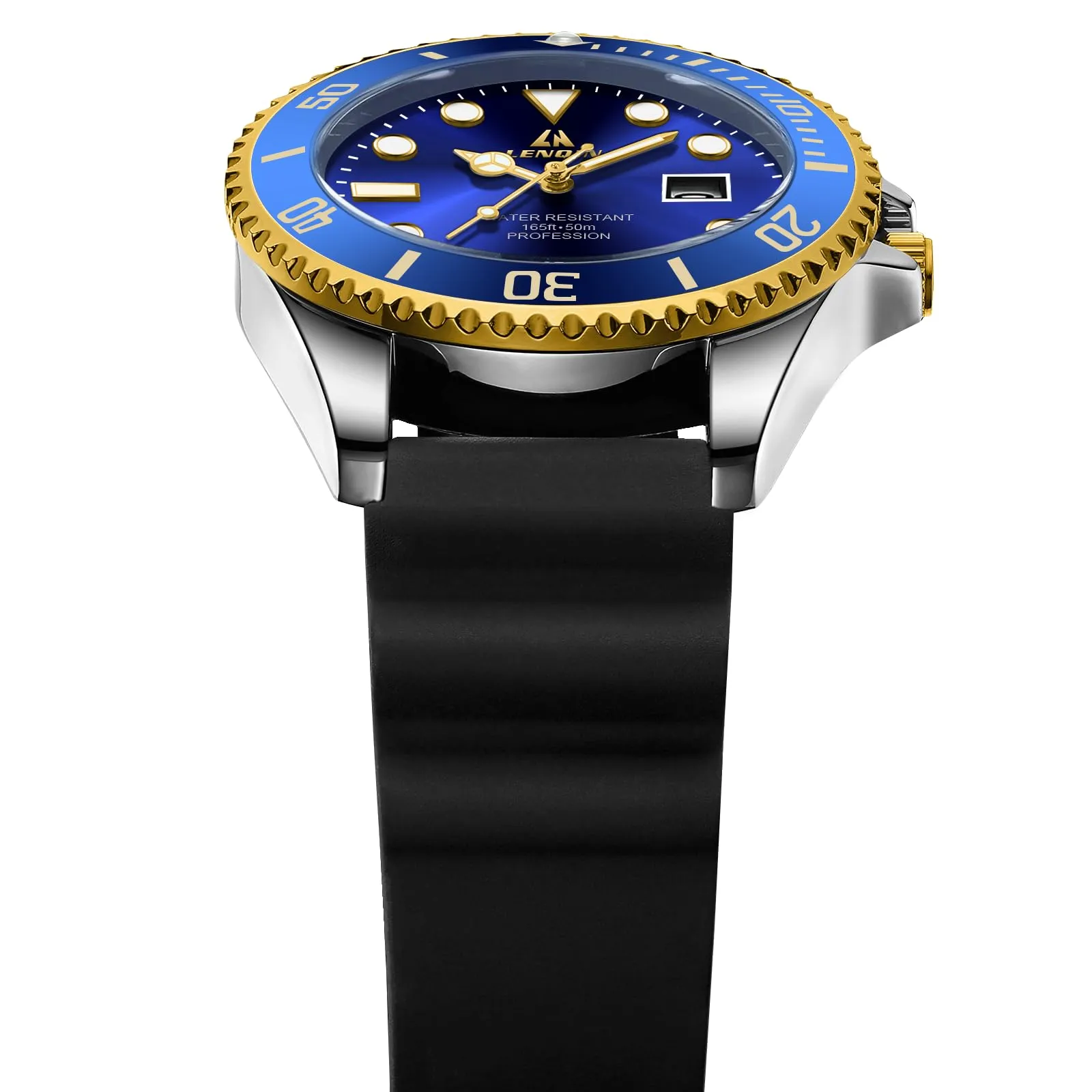 LN LENQIN Orologio Uomo Acciaio Analogico al Quarzo Impermeabile LN-R017 - immagine 4
