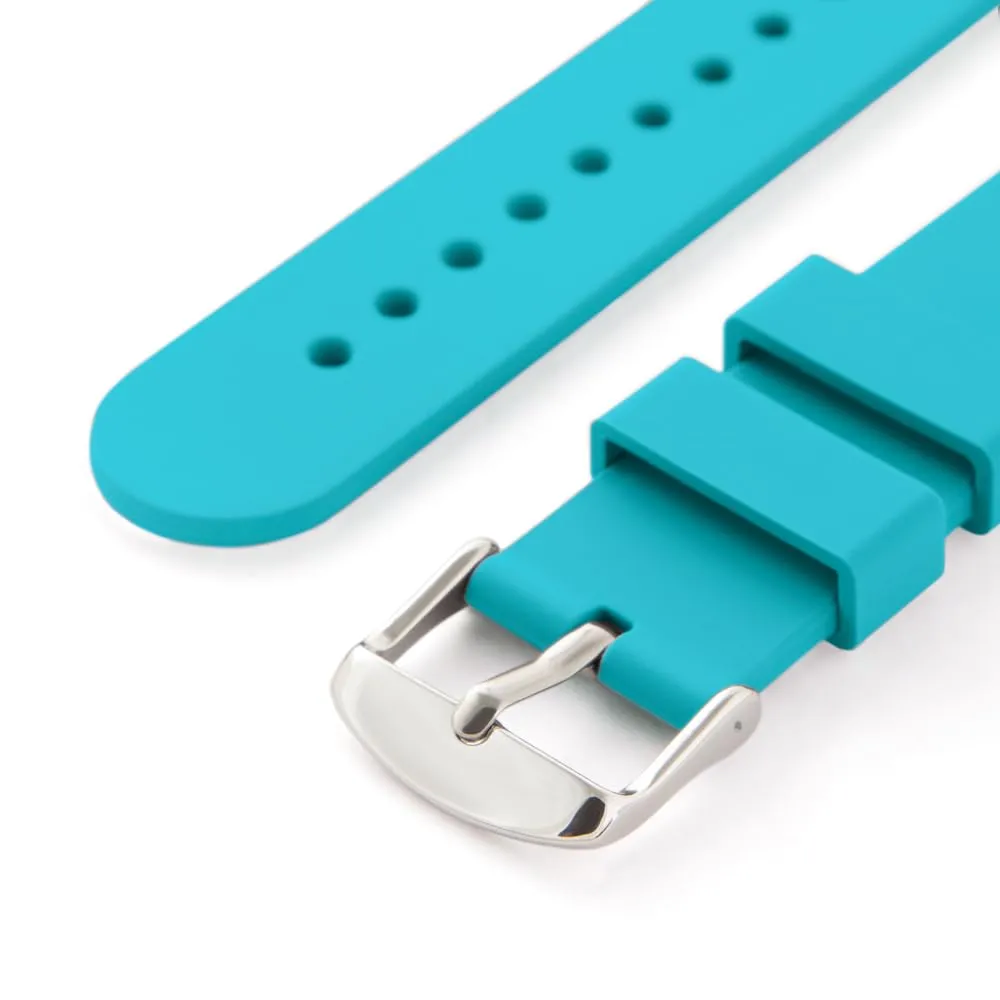 Archer Watch Straps Cinturini a Sgancio Rapido in Silicone, Blu Acqua, 22mm - immagine 5