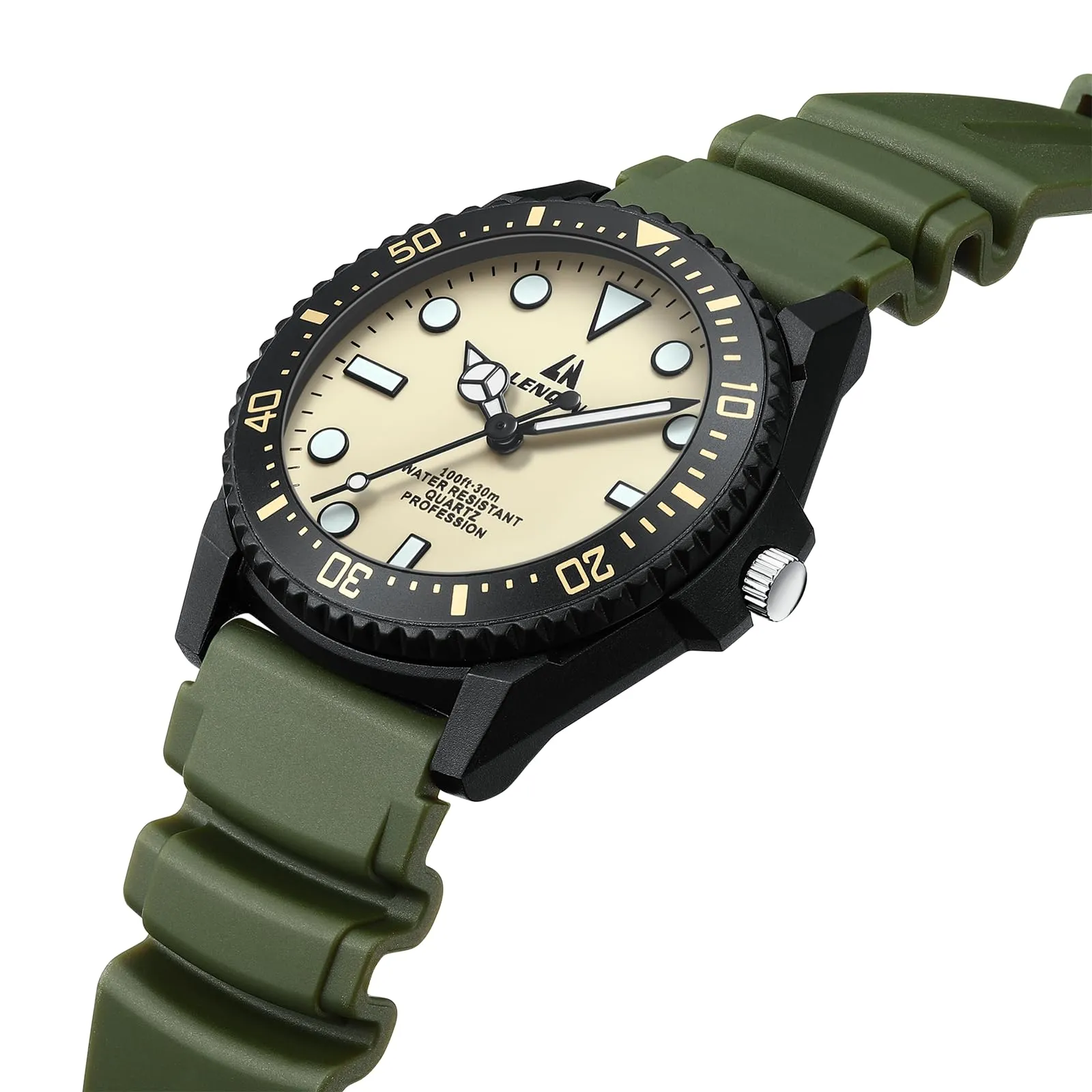 LN LENQIN Orologio Uomo Analogico al Quarzo Impermeabile 3ATM R033 - immagine 3