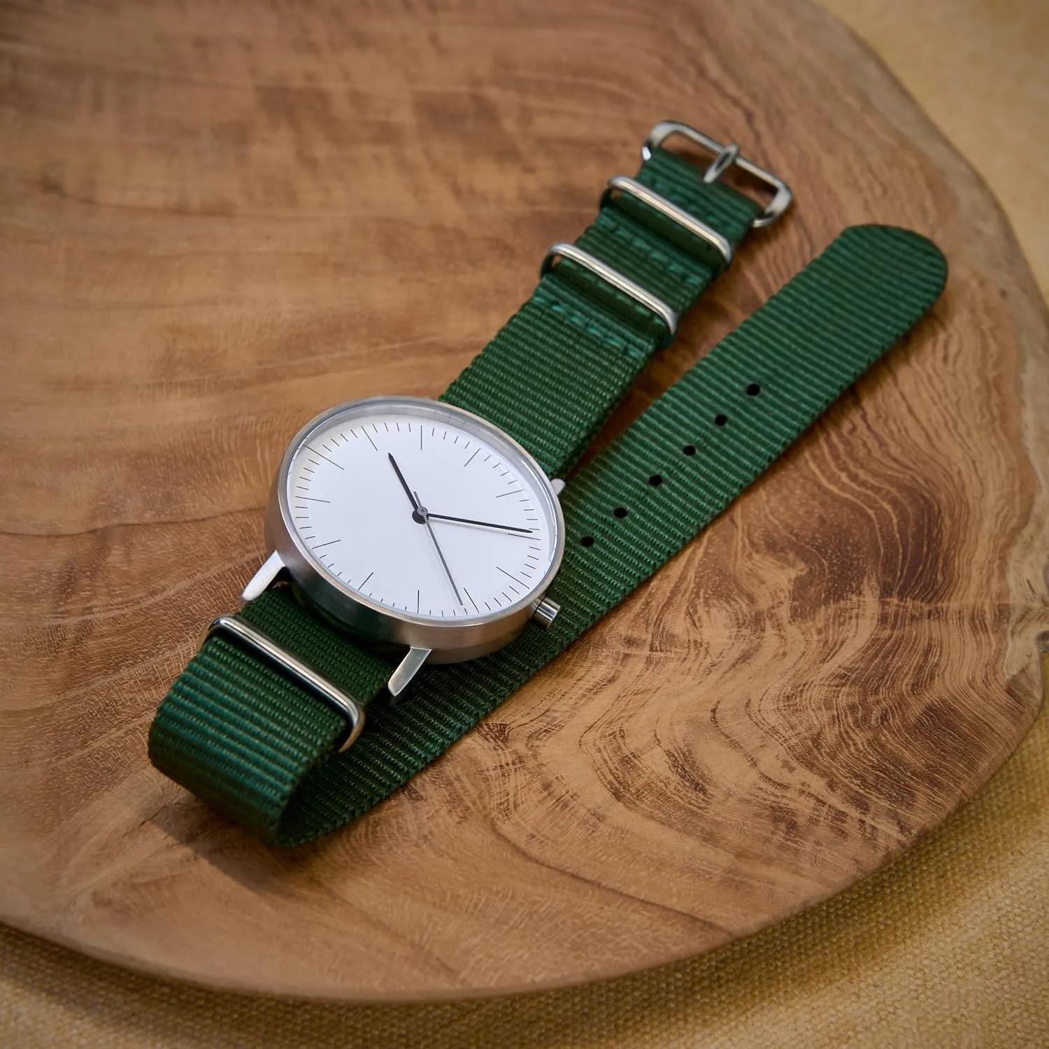 Archer Watch Straps Cinturini NATO in Nylon Classici, Verde Foresta, 22mm - immagine 2