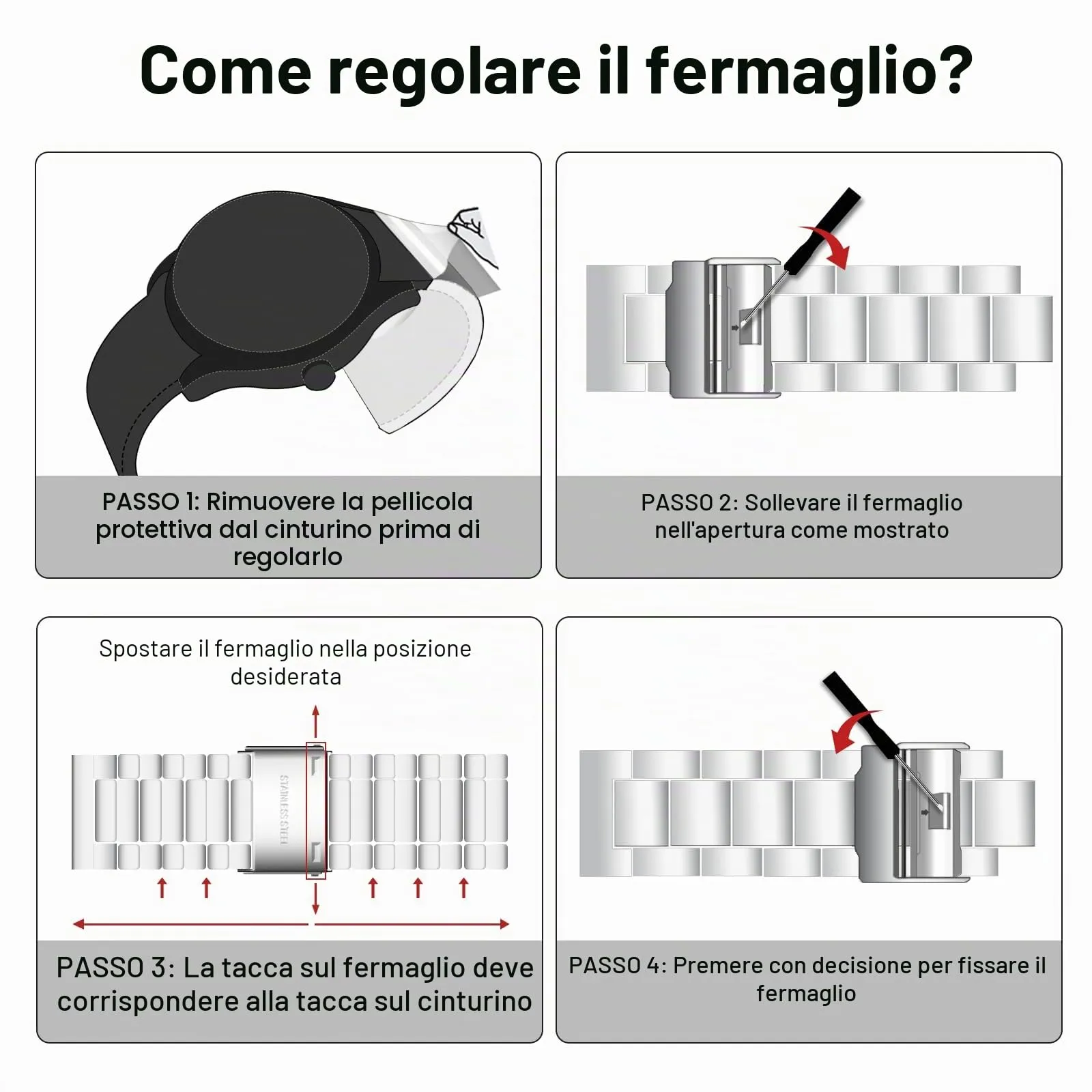 LN LENQIN Orologio Uomo Analogico al Quarzo in Acciaio Inossidabile Impermeabile 3ATM - immagine 5