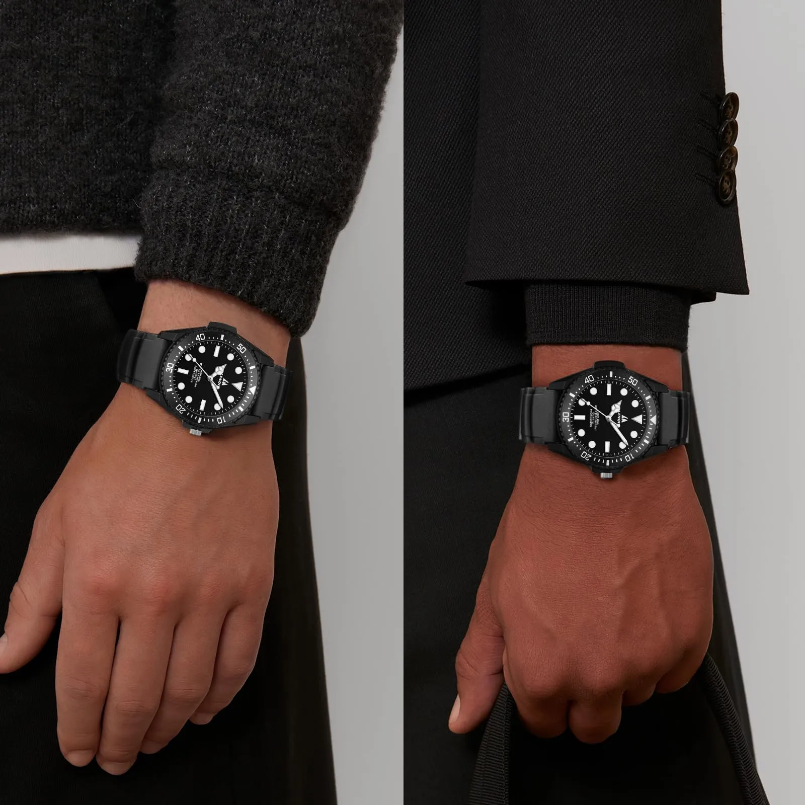 LN LENQIN Orologio Uomo Analogico al Quarzo Impermeabile 3ATM R033 - immagine 6