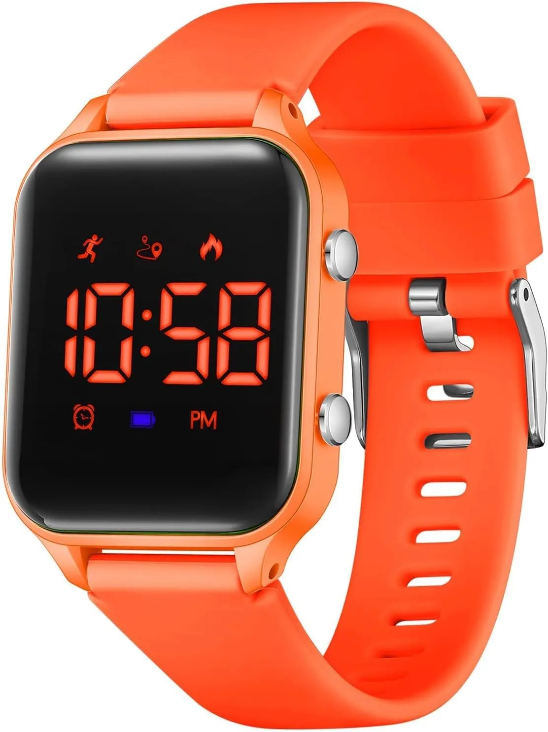 Timever Orologio Digitale per Bambini con Contapassi, Sveglia, Cronometro e Luce - immagine 1