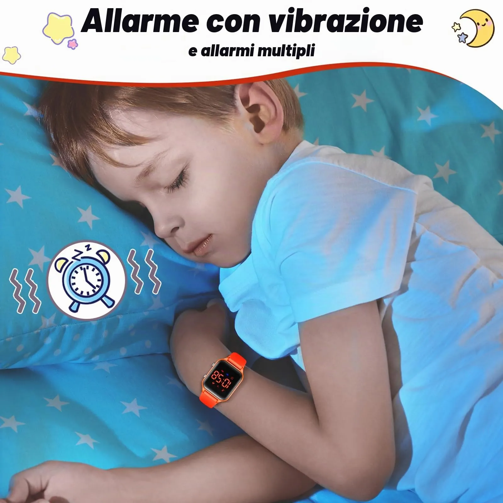 Timever Orologio Digitale per Bambini con Contapassi, Sveglia, Cronometro e Luce - immagine 5