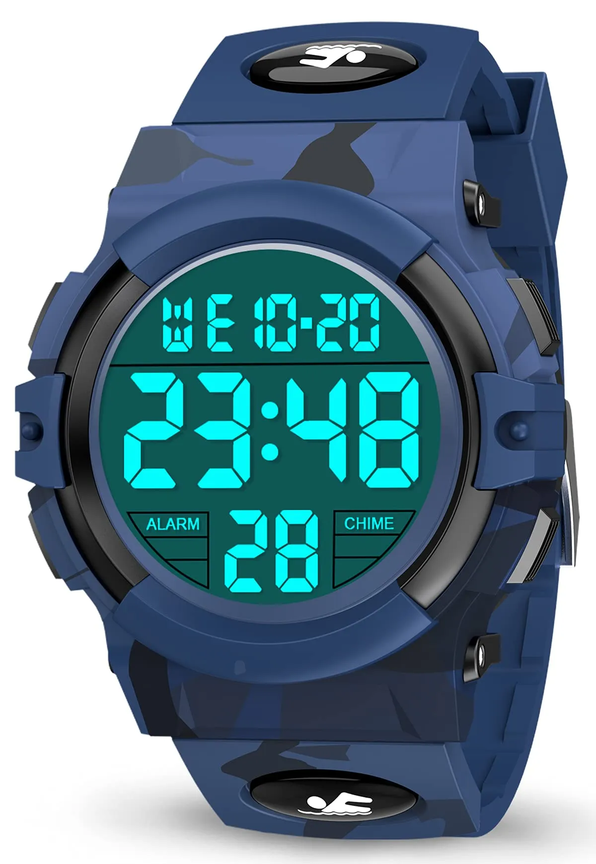 Dislocati Orologio Digitale Sportivo Impermeabile per Bambini - immagine 1