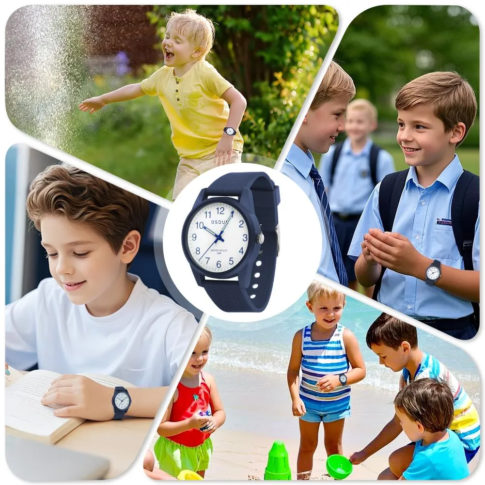 OSDUE Orologio Impermeabile Educativo Luminoso per Bambini 5-18 Anni - immagine 7