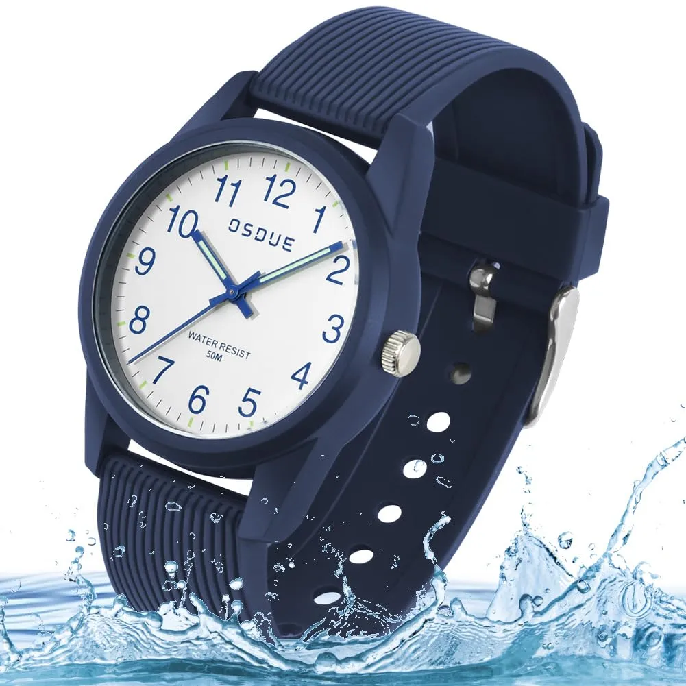 OSDUE Orologio Impermeabile Educativo Luminoso per Bambini 5-18 Anni - immagine 9