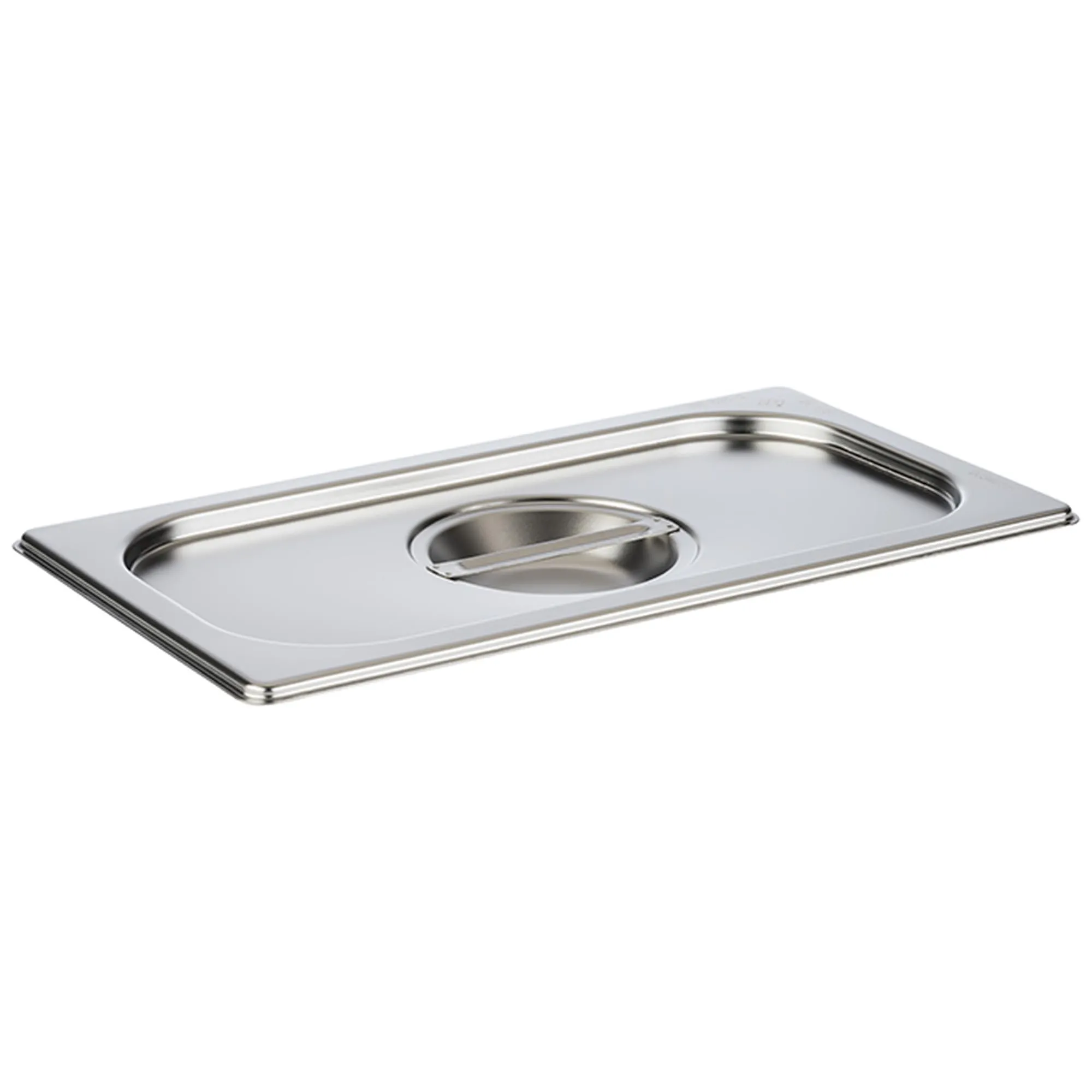APS 81395 GN 1/3 Coperchio senza foro per cucchiaio in acciaio INOX, 325 x 175 mm - immagine 1