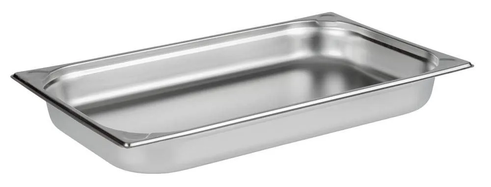 APS 81102 Contenitore Gastronorm GN 1/1 in acciaio inox, 32,5 x 53 x 6,5 cm, 9 litri - immagine 1