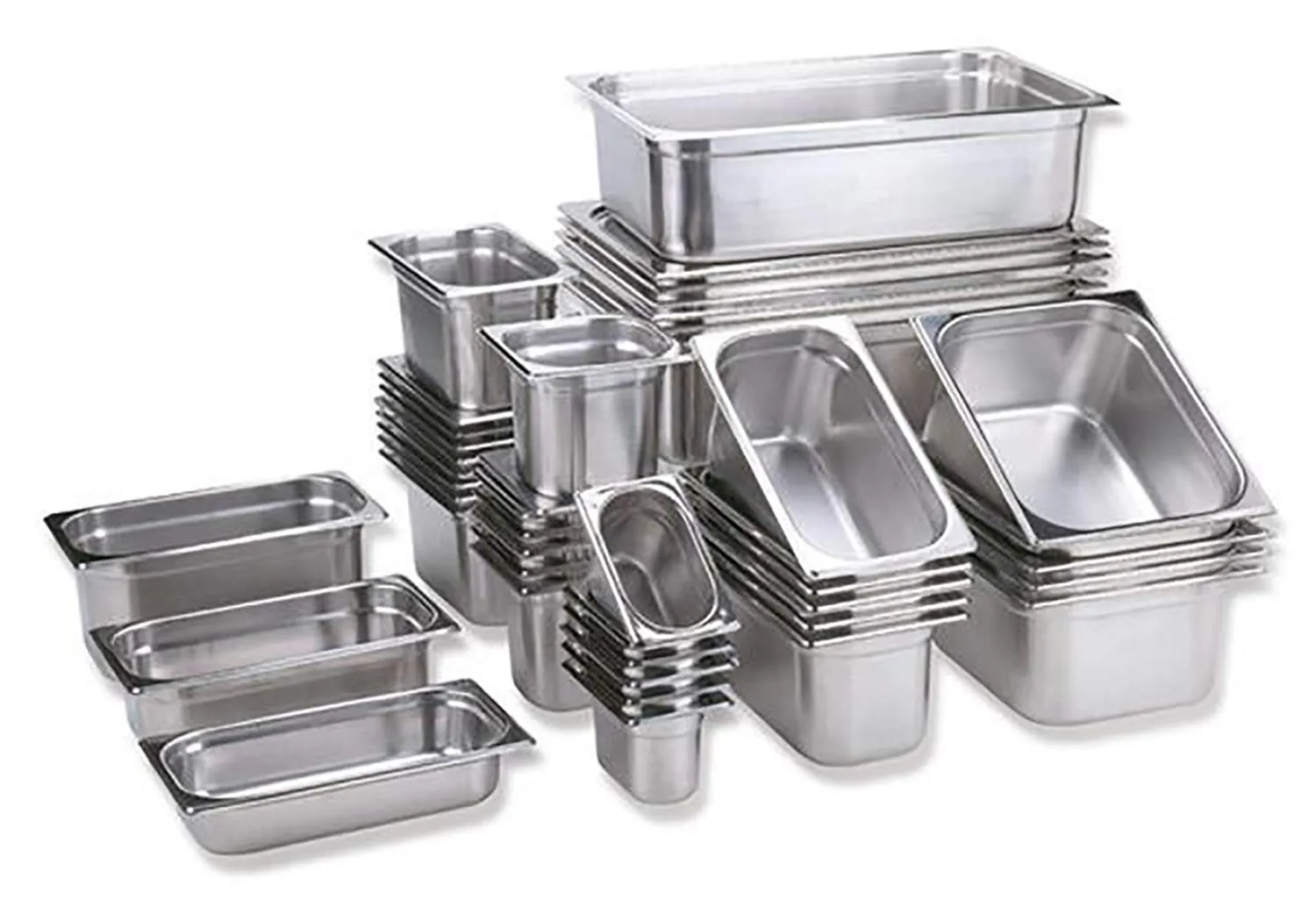 APS 81102 Contenitore Gastronorm GN 1/1 in acciaio inox, 32,5 x 53 x 6,5 cm, 9 litri - immagine 3