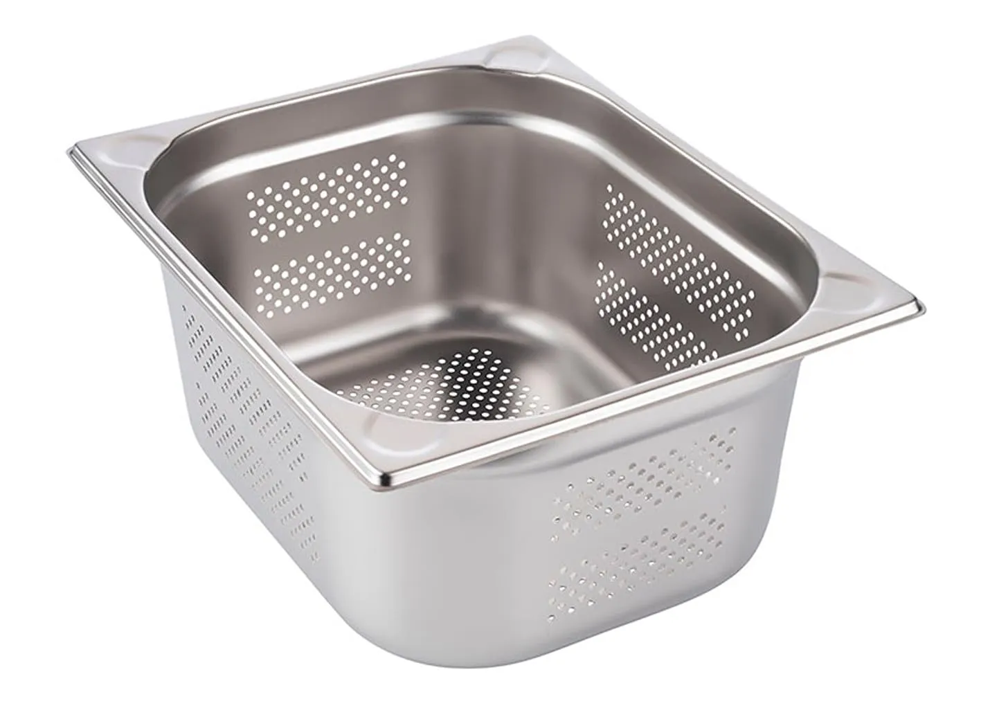 APS GN 1/2 Gastronorm Container, 150mm Depth, Perforated, Stainless Steel - immagine 1